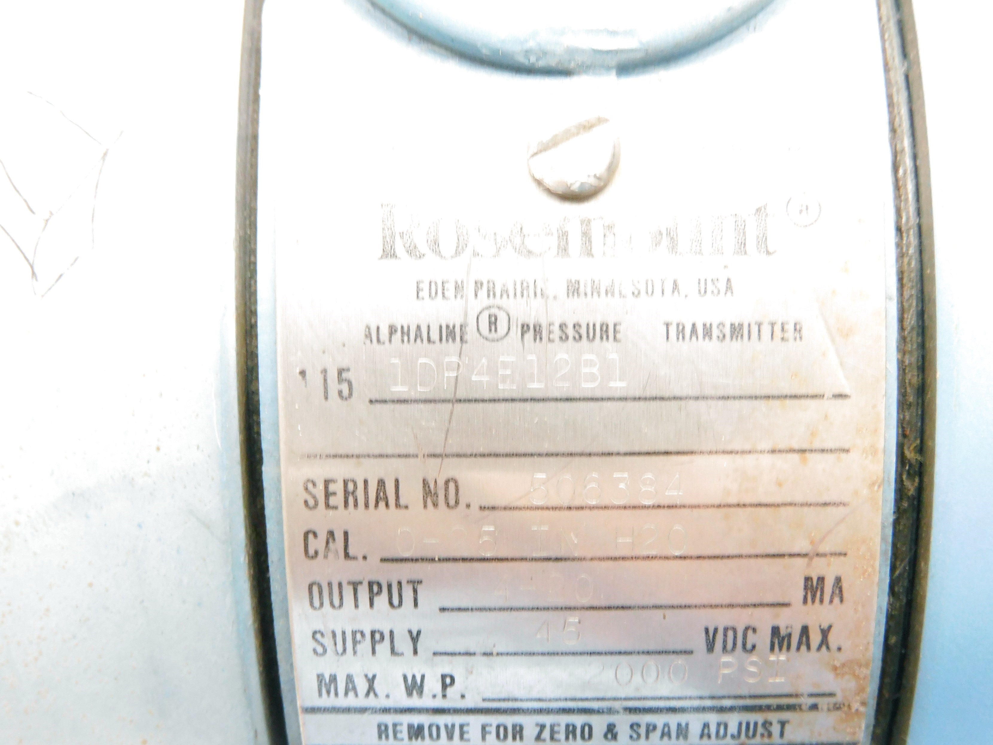 ROSEMOUNT 1151DP4E12B1 UNMP