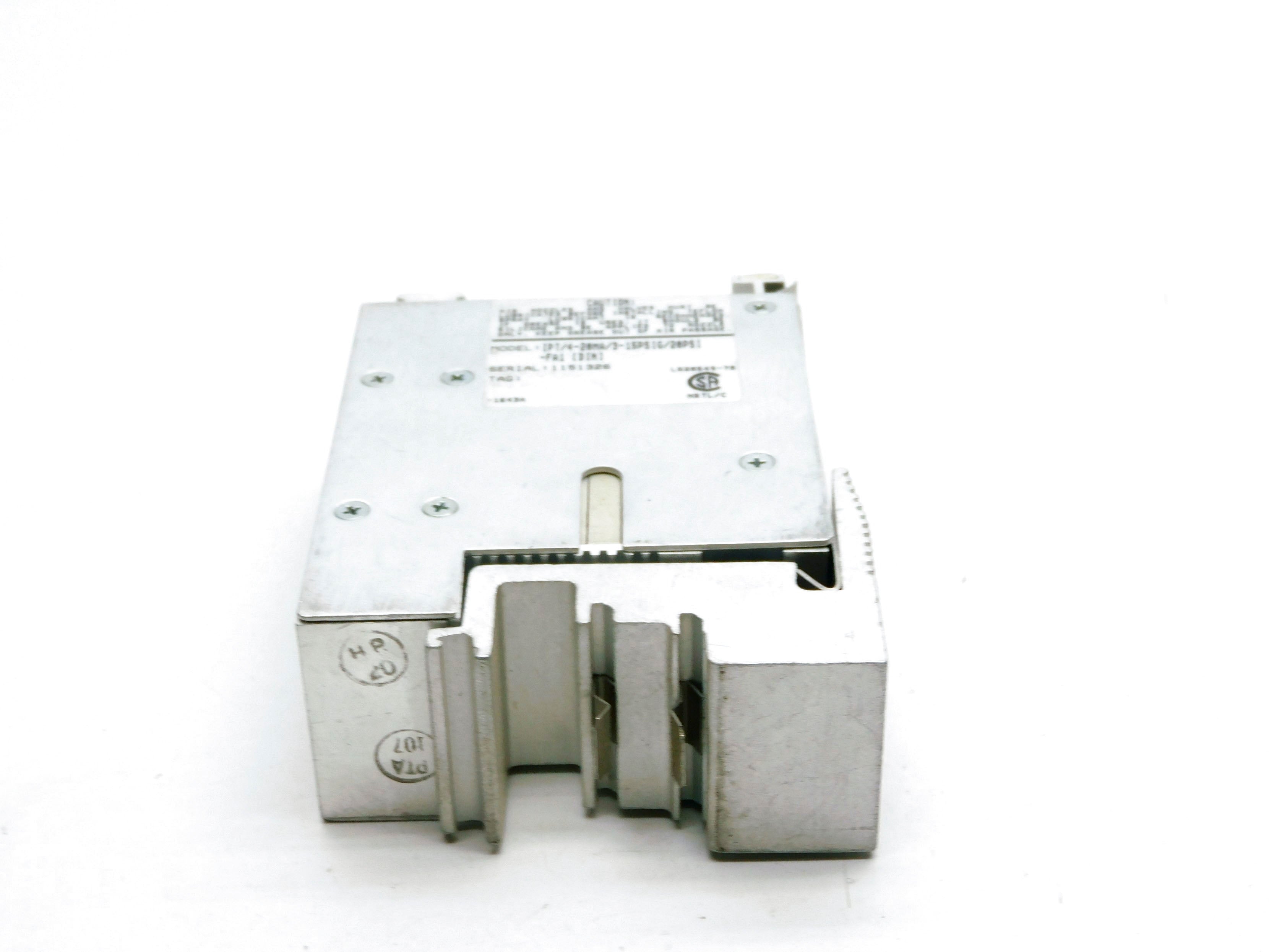 MOORE INDUSTRIES IPT/4-20MA/3-15PSIG/20PSI-FA1[DIN] NSNP