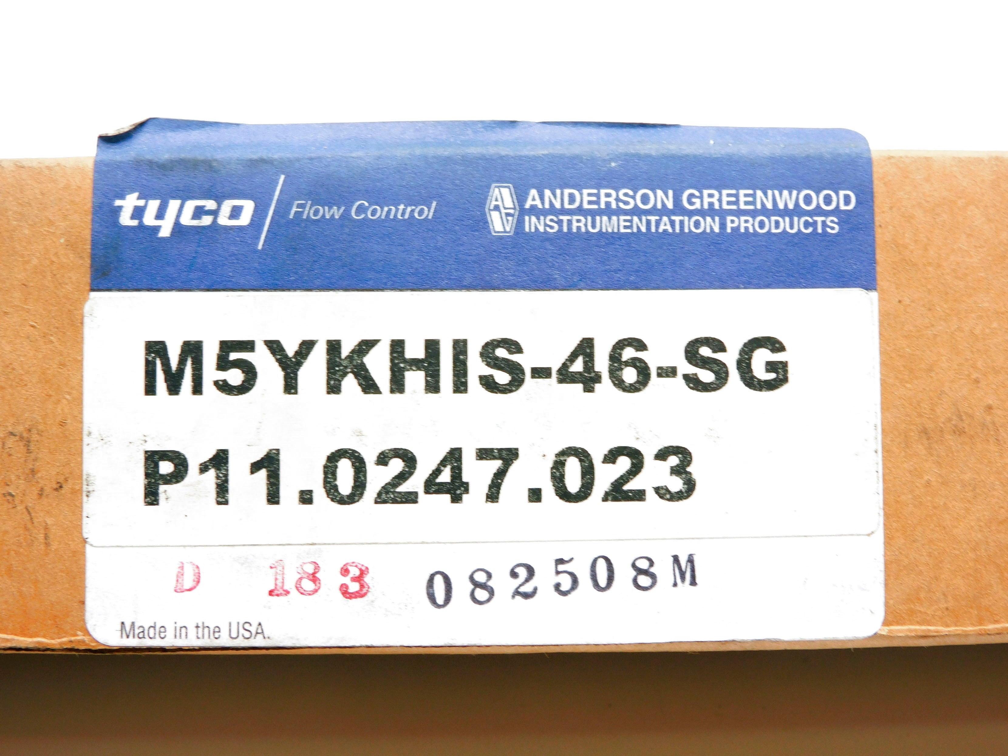 ANDERSON GREENWOOD M5YKHIS-46-SG NSMP