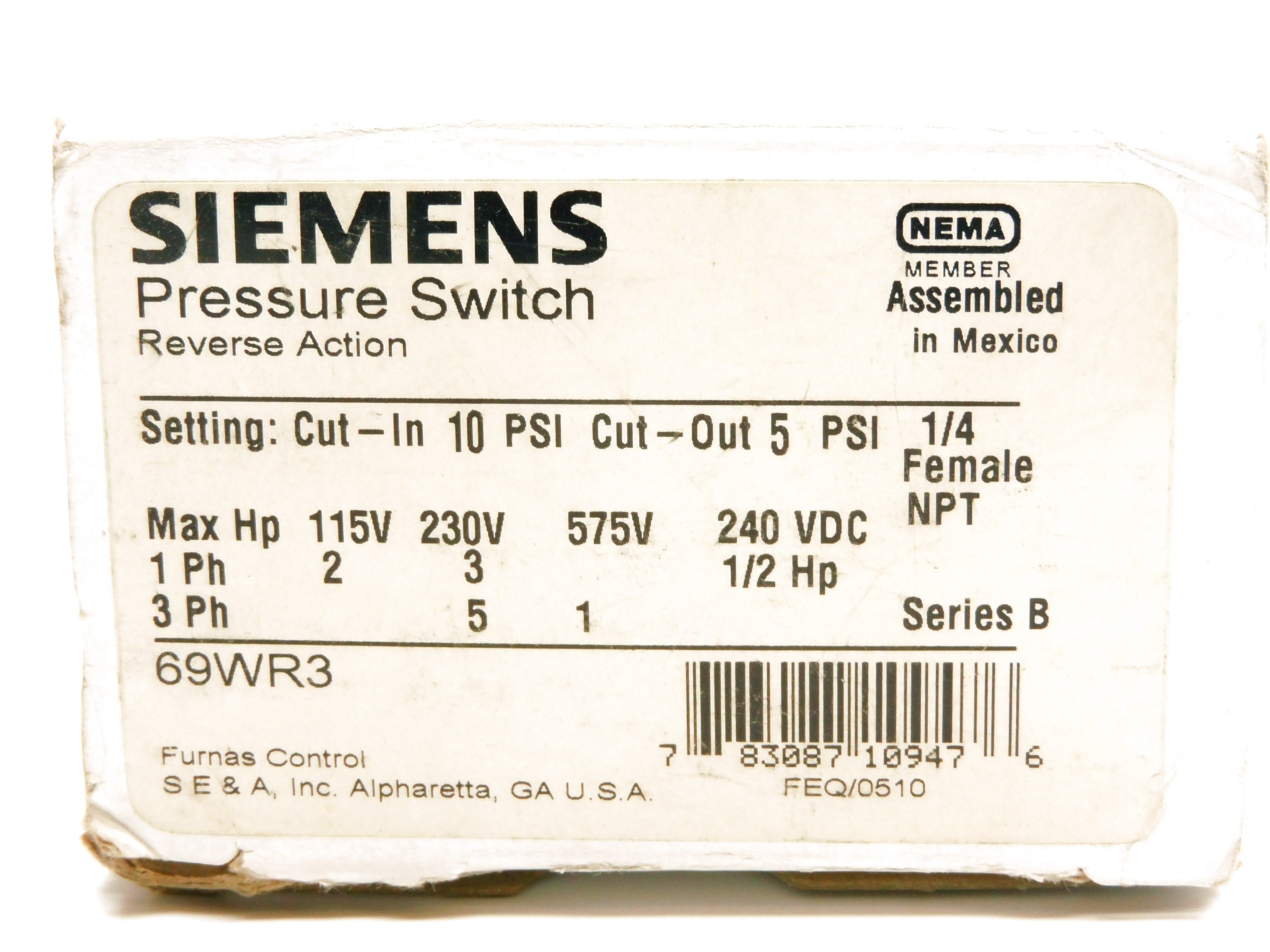 SIEMENS 69WR3 SER. B NSMP