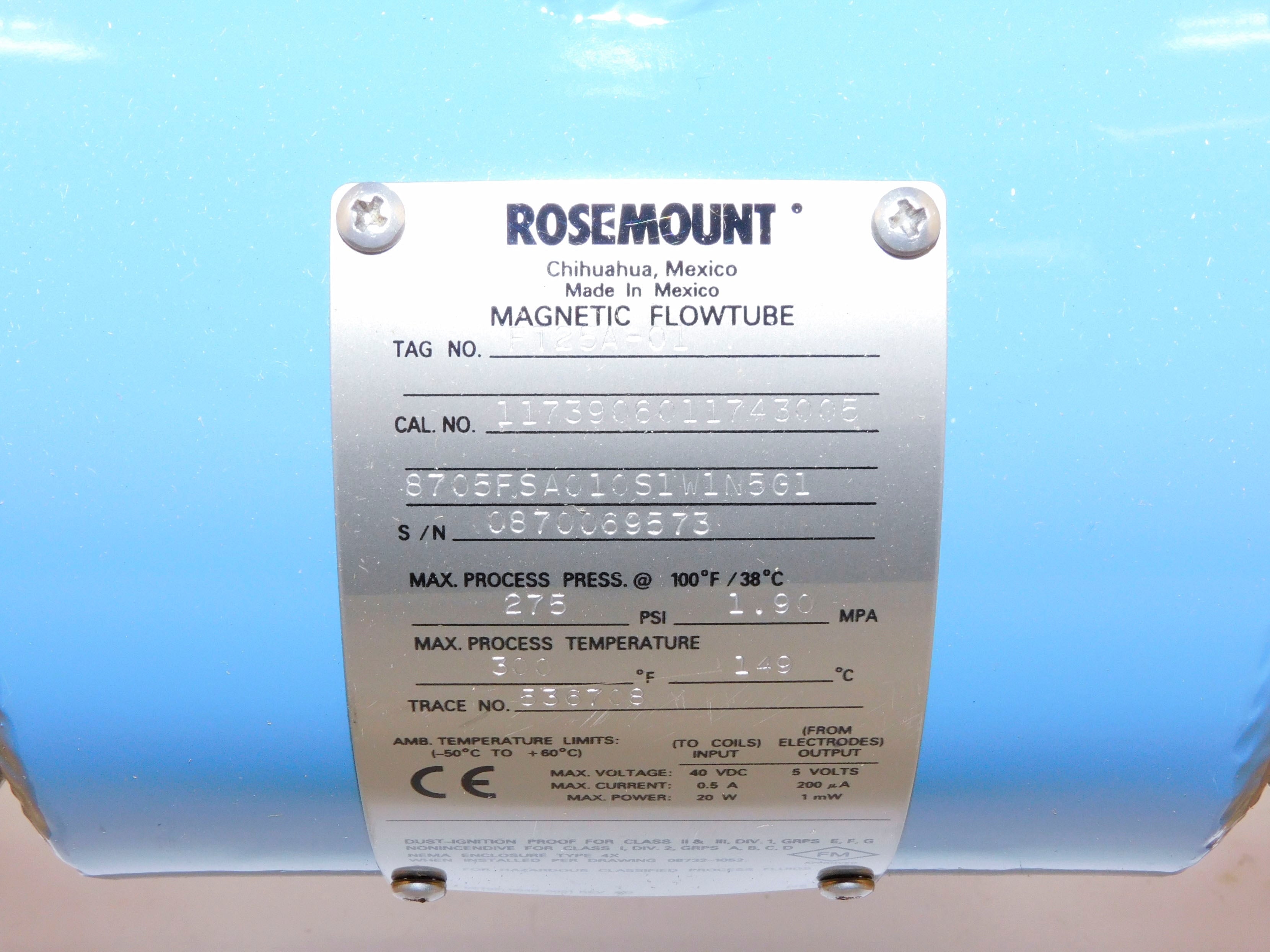 ROSEMOUNT 8705FSA010S1W1N5G1 NSMP