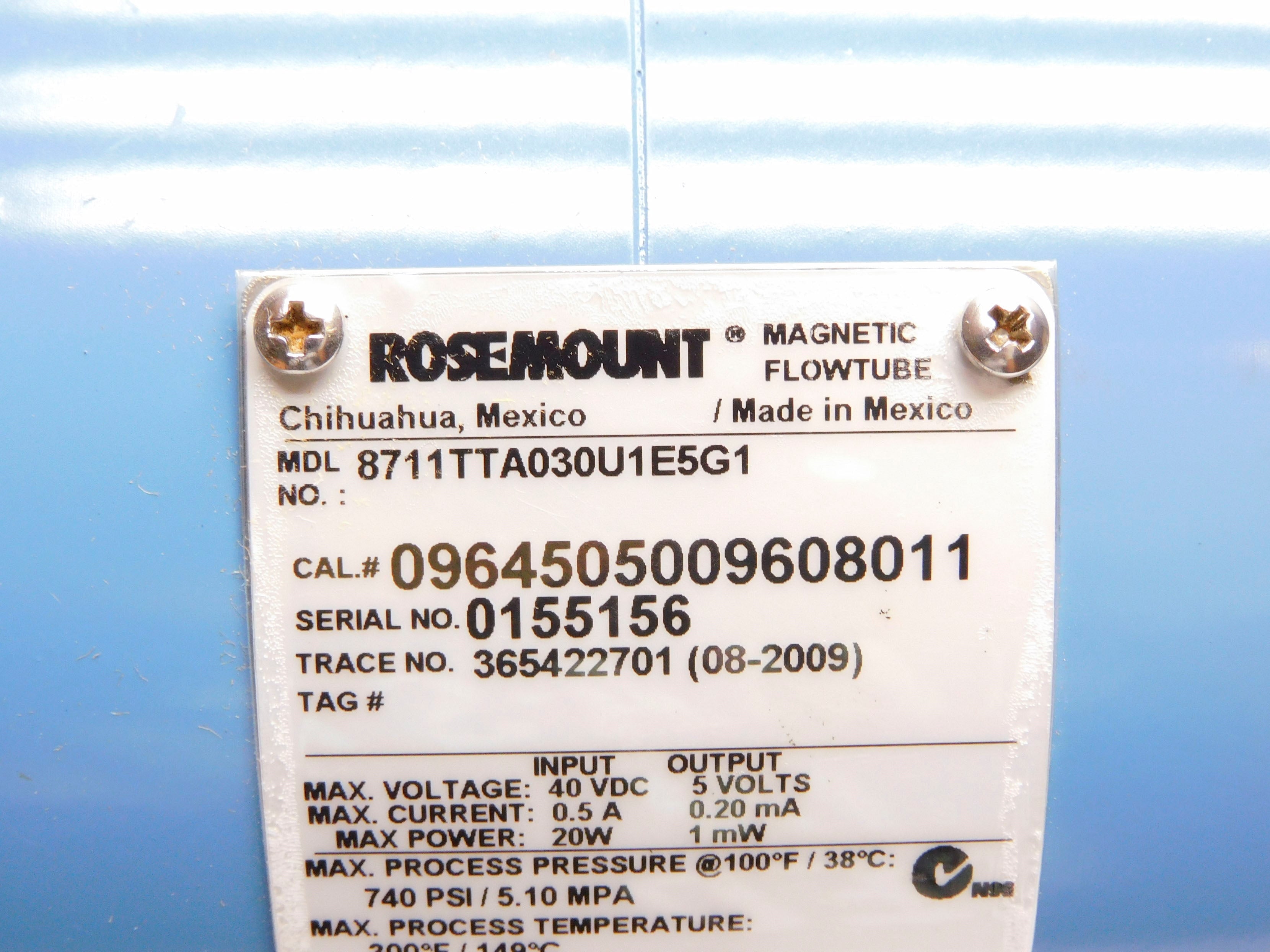 ROSEMOUNT 8711TTA030U1E5G1 NSMP