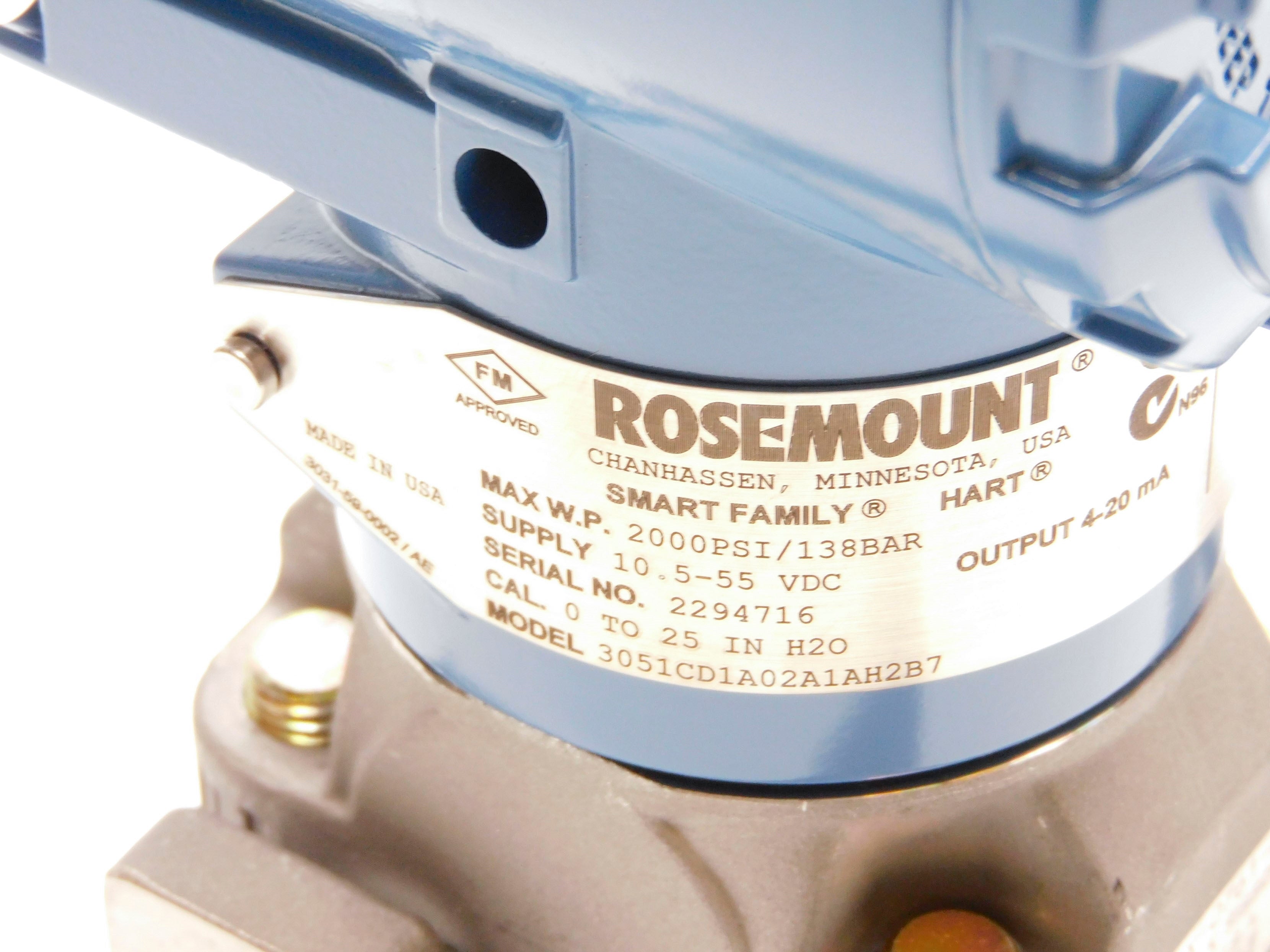 ROSEMOUNT 3051CD1A02A1AH2B7 NSNP
