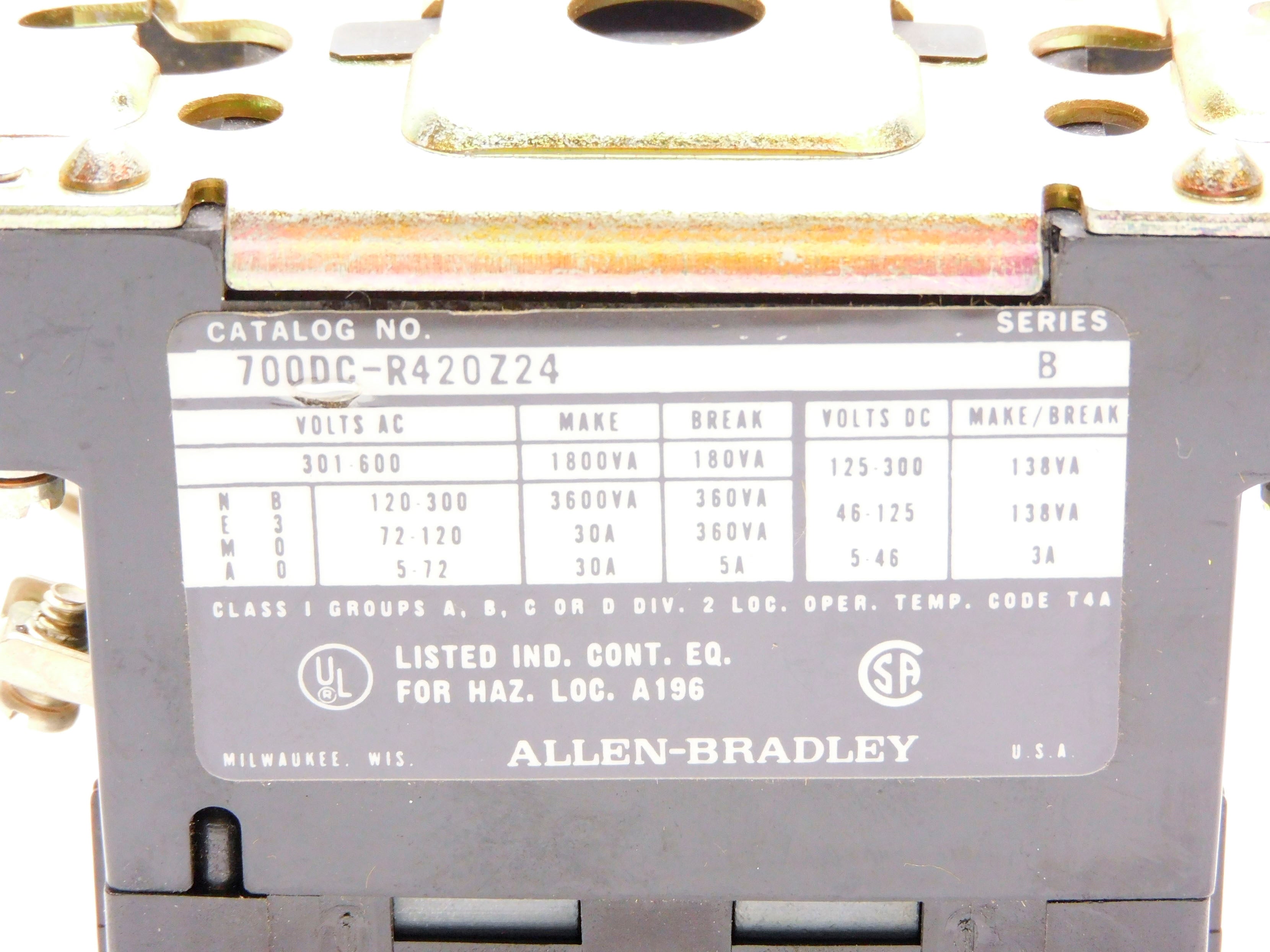 INDUSTRIAL SPARE PART 700DC-R420Z24 SER. B (BK/WH) NSMP