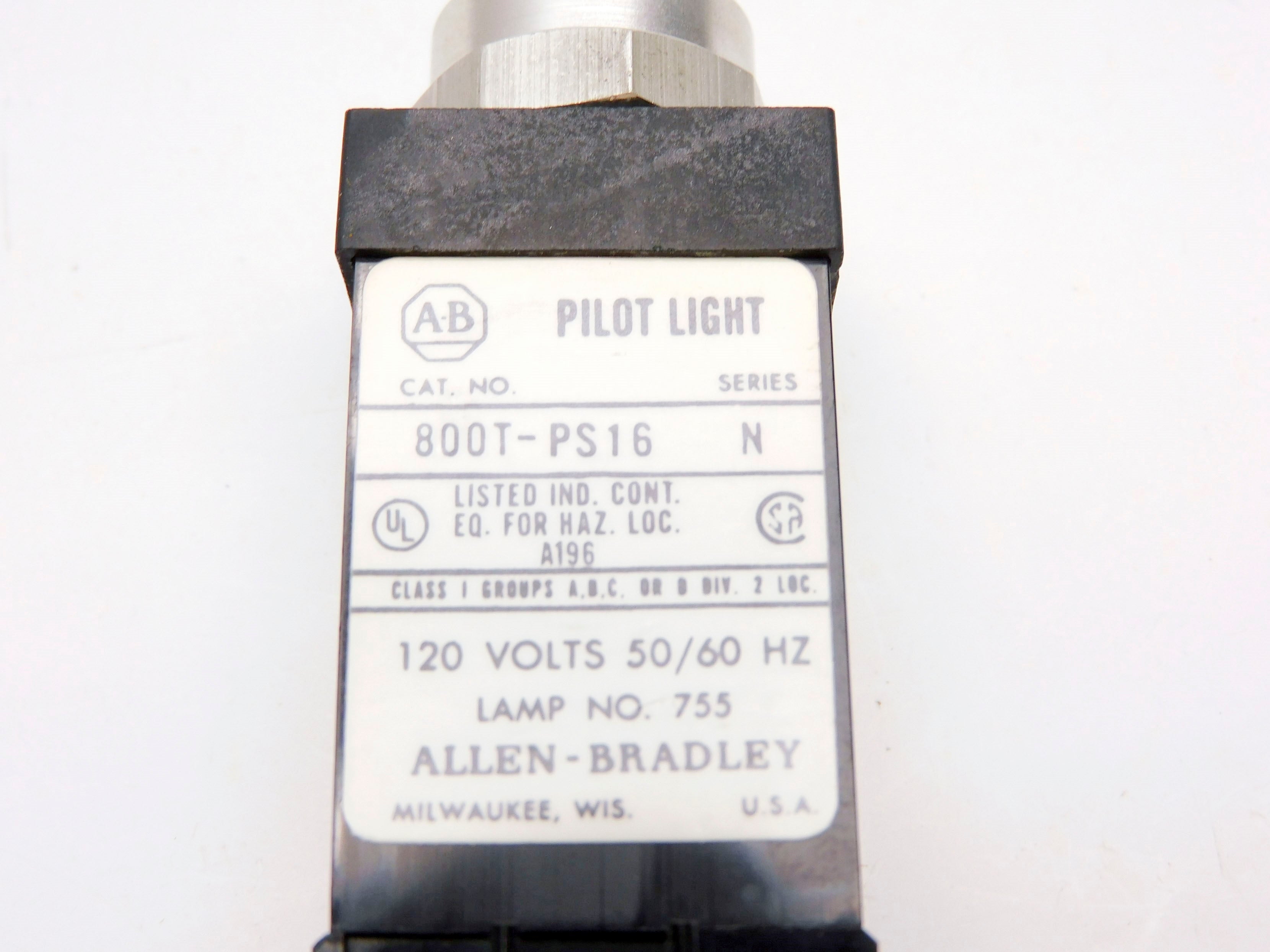 ALLEN BRADLEY 800T-PS16 SER. N (BK/YL) NSMP
