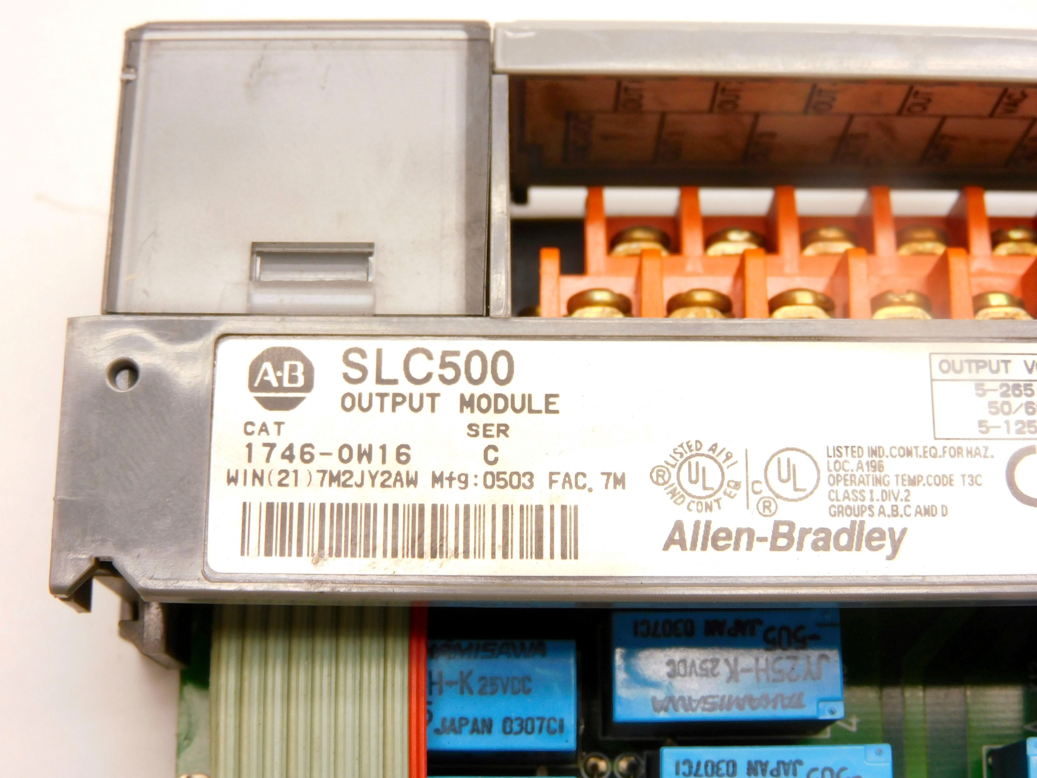 ALLEN BRADLEY 1746-OW16 SER. C 5-265VAC 7.5A UNMP