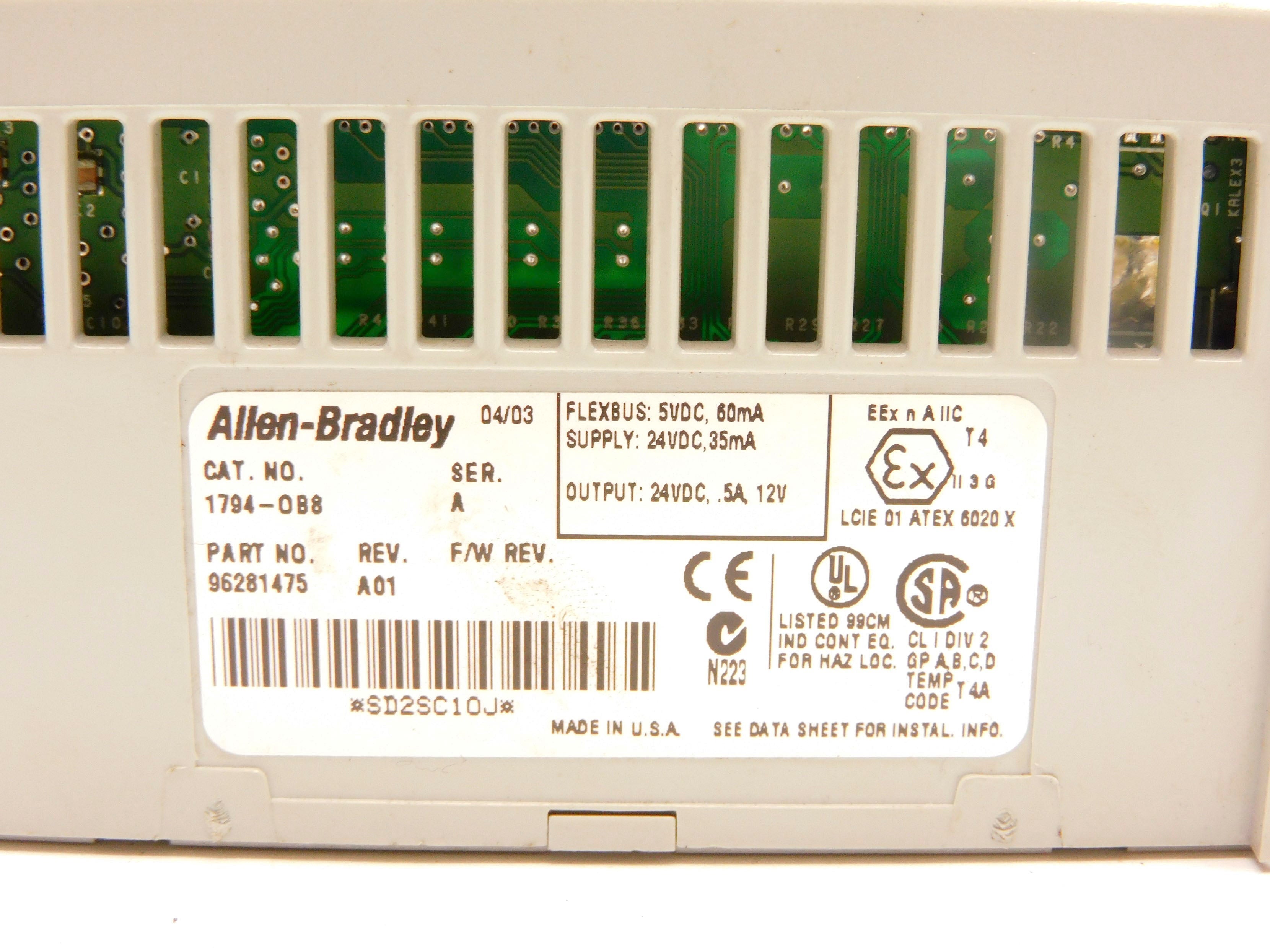 ALLEN BRADLEY 1794-OB8 SER. A UNMP