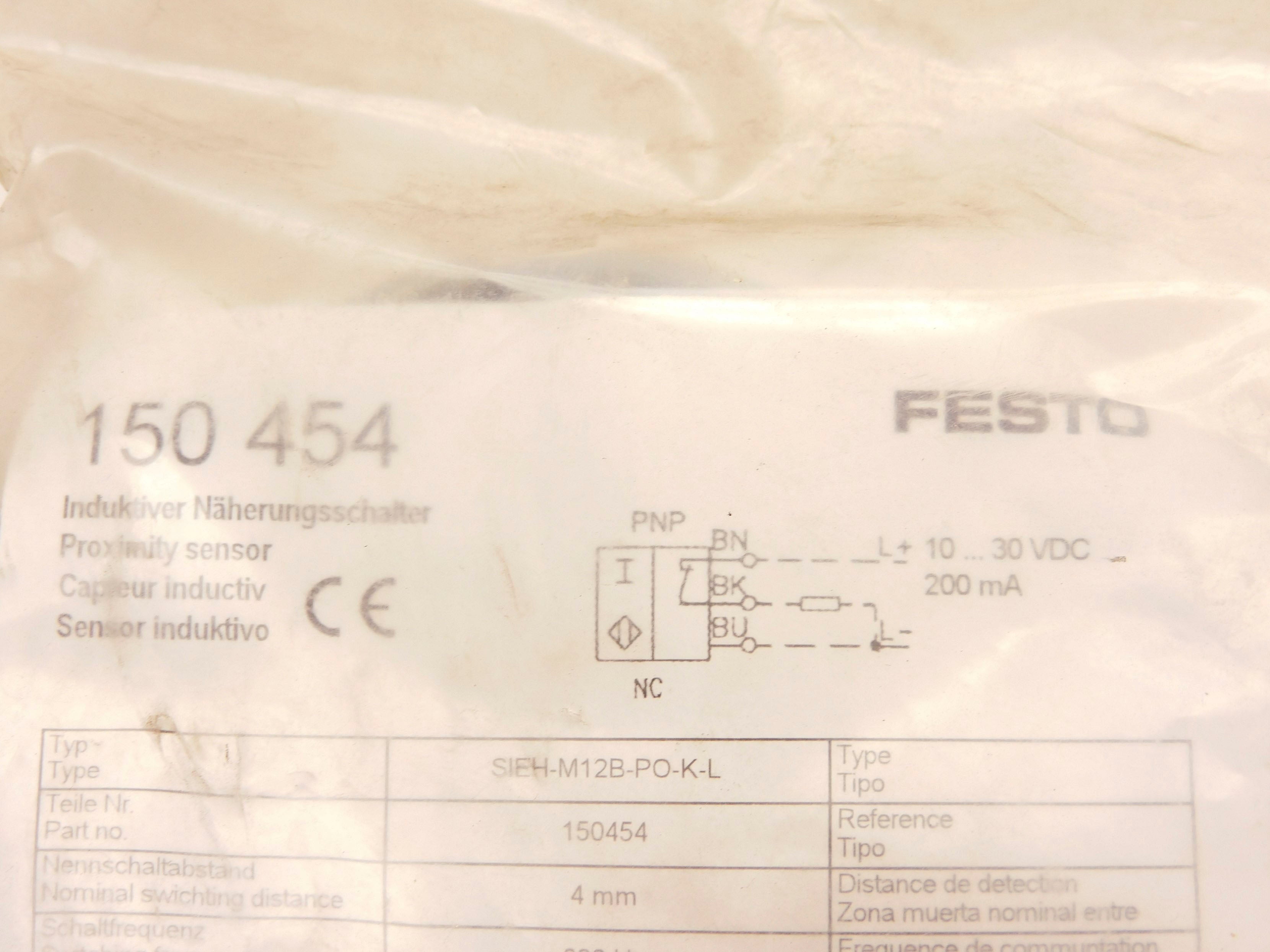 FESTO SIEH-M12B-PO-K-L NSMP
