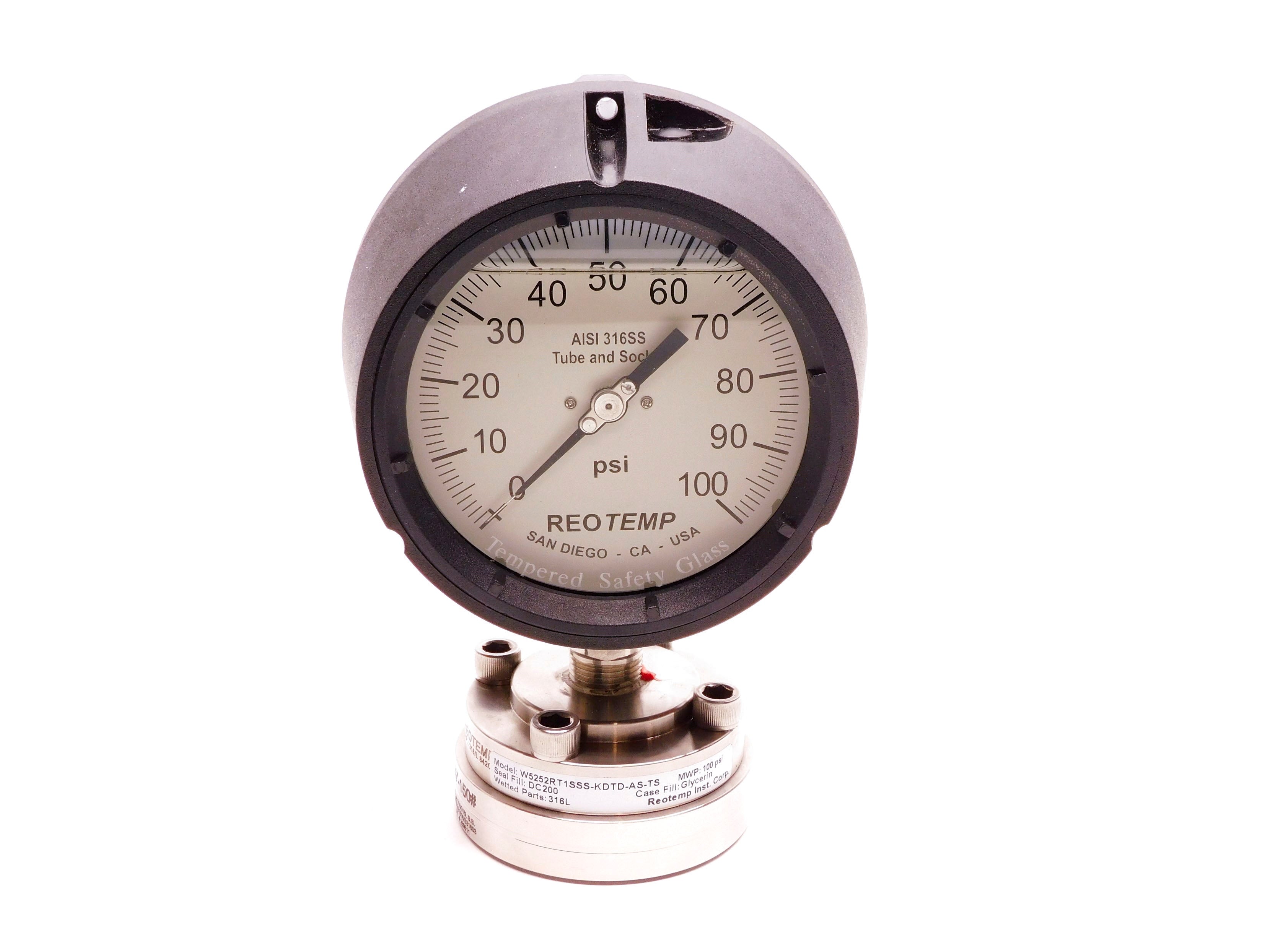 REOTEMP PT45P1A2P18-G-T 0-100PSI NSMP
