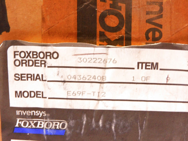 FOXBORO E69F-TI2 3-15PSI NSMP