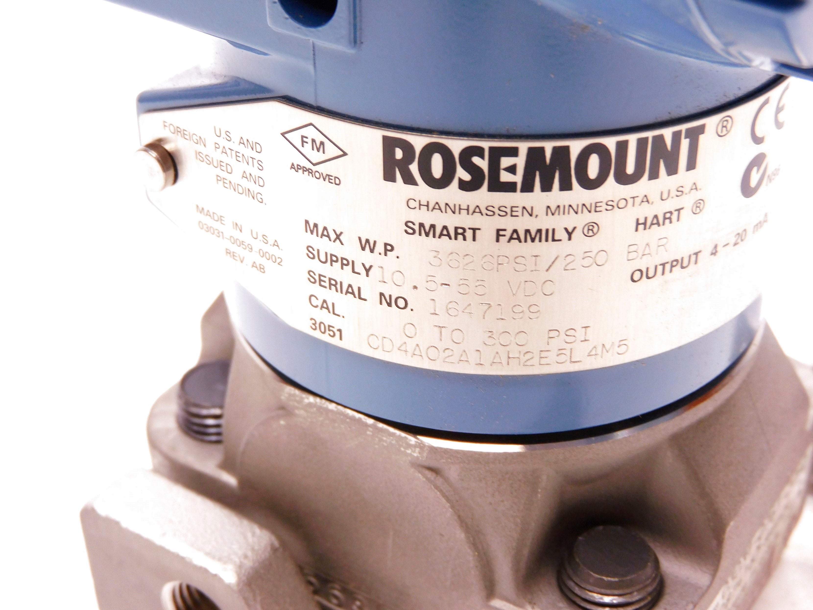 ROSEMOUNT 3051CD4A02A1AH2E5L4M5 NSMP