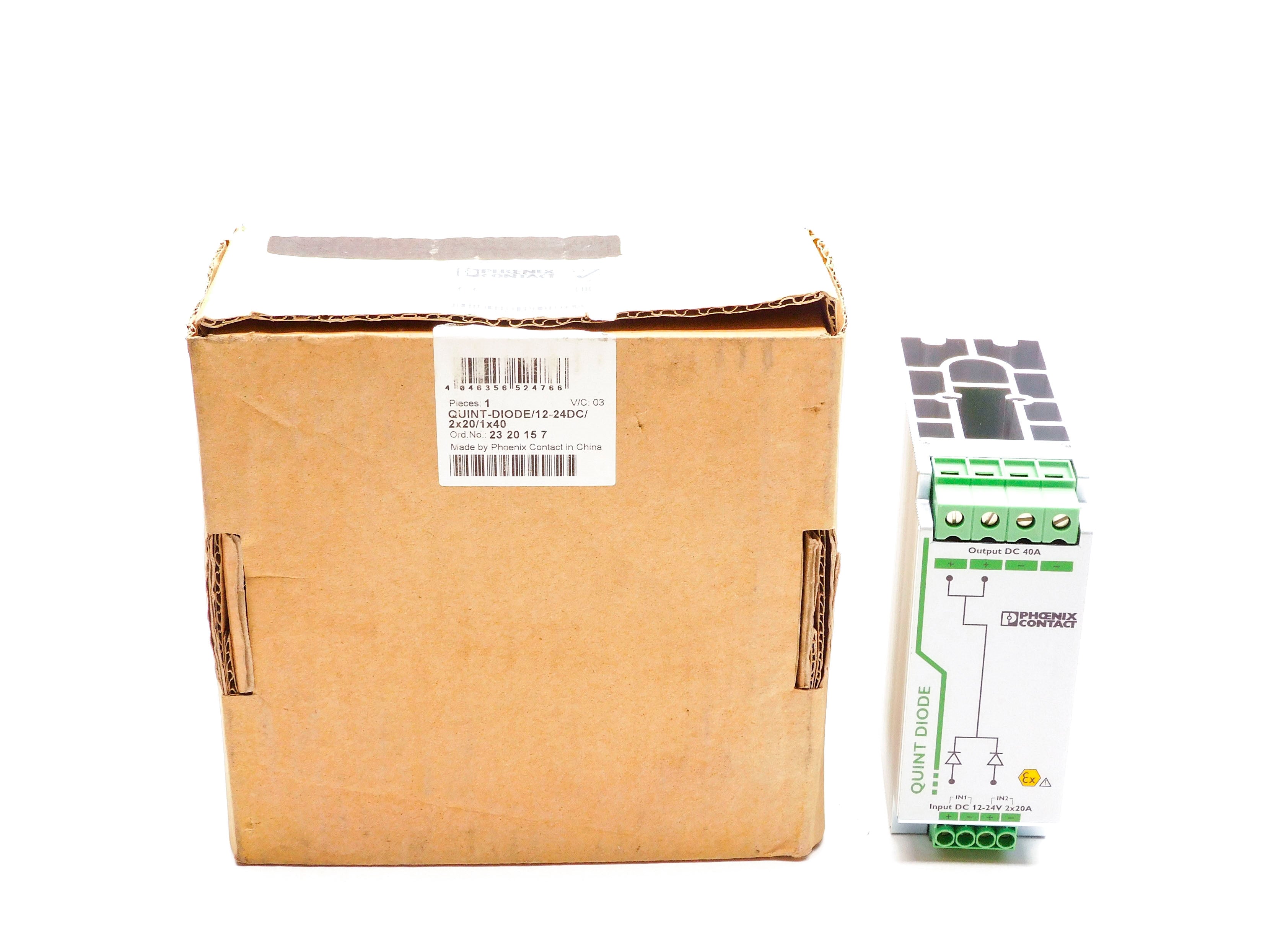 PHOENIX CONTACT QUINT-DIODE/12-24DC/2x20/1x40 NSMP