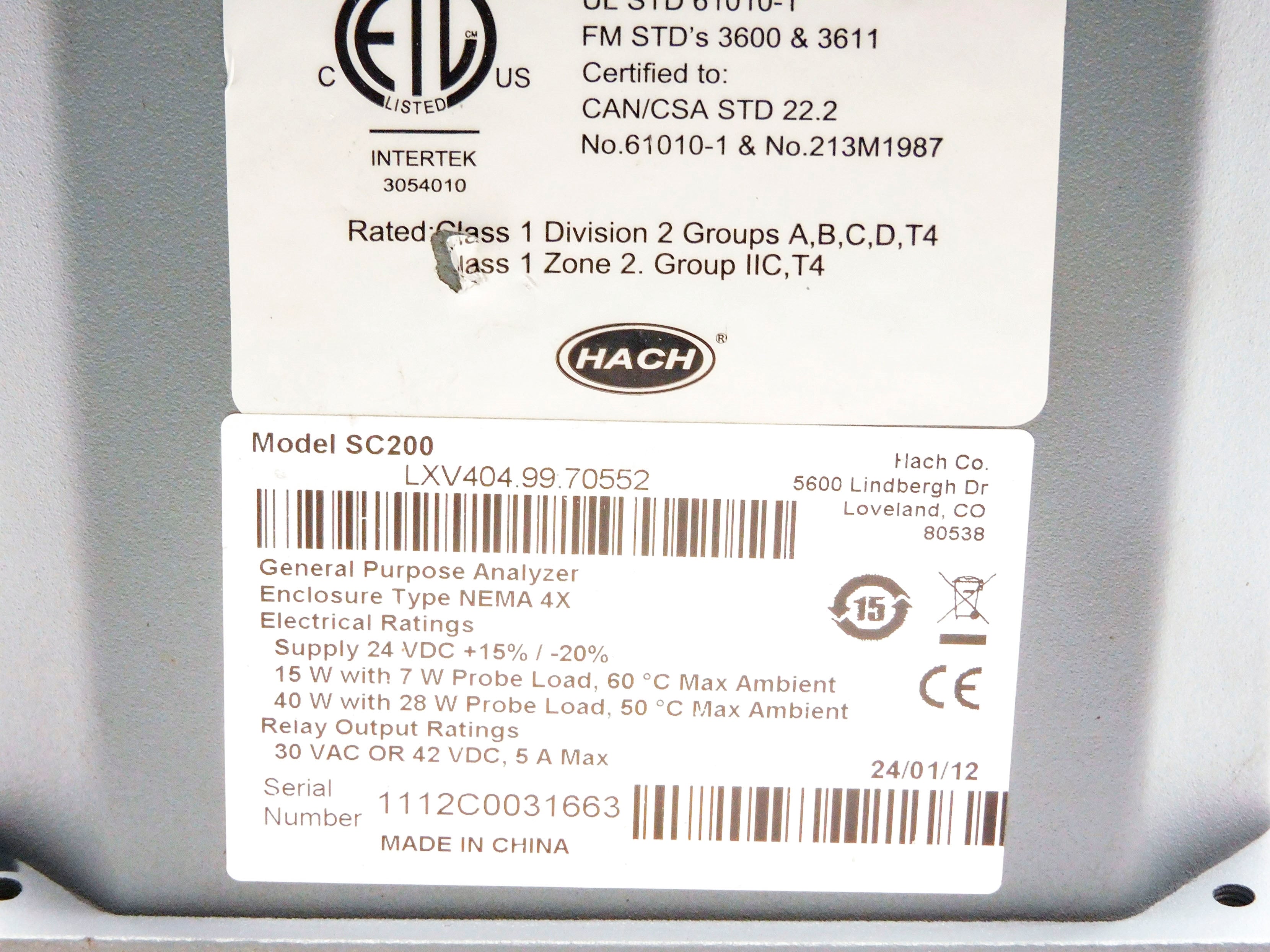 HACH SC200 LXV404.99.70552 NSNP