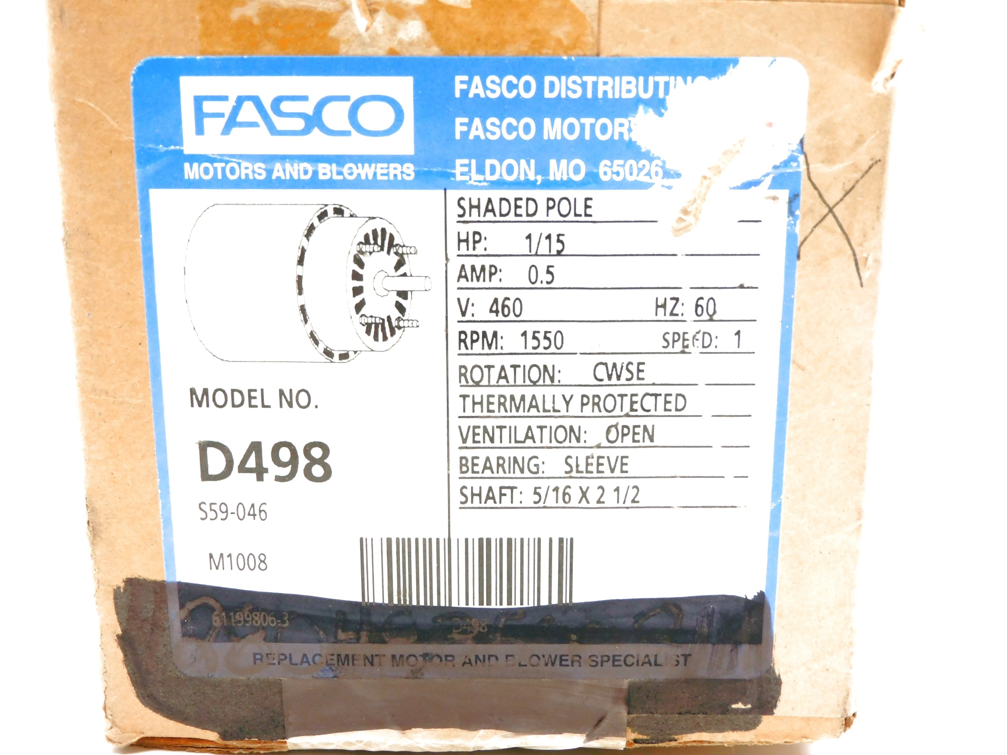 FASCO D498 NSMP