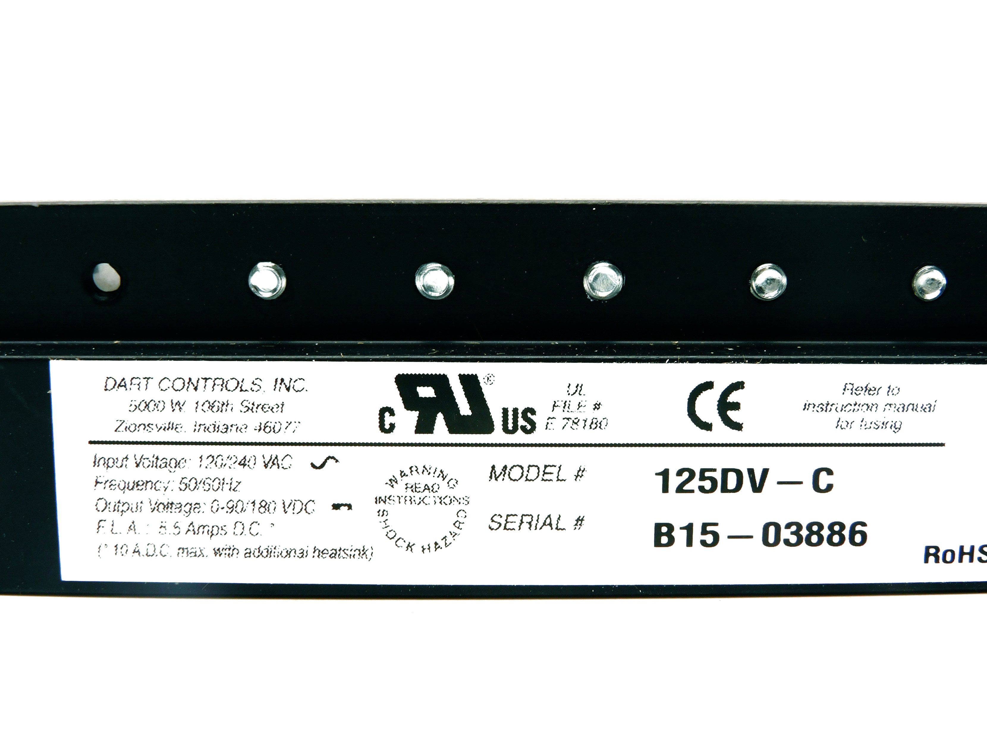 DART CONTROLS 125DV-C 120/240VAC 5.5A NSMP