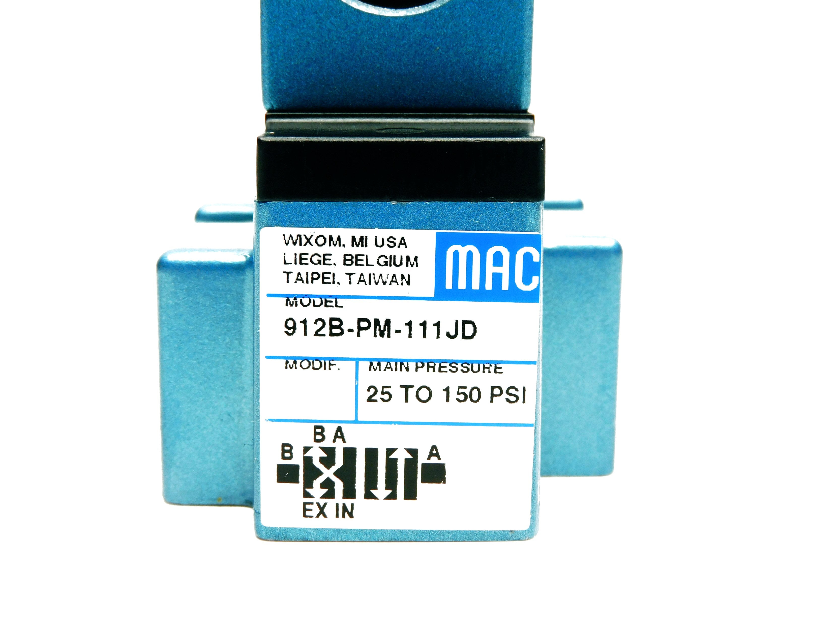 MAC 912B-PM-111JD 120/60 110/50 25-150PSI NSMP