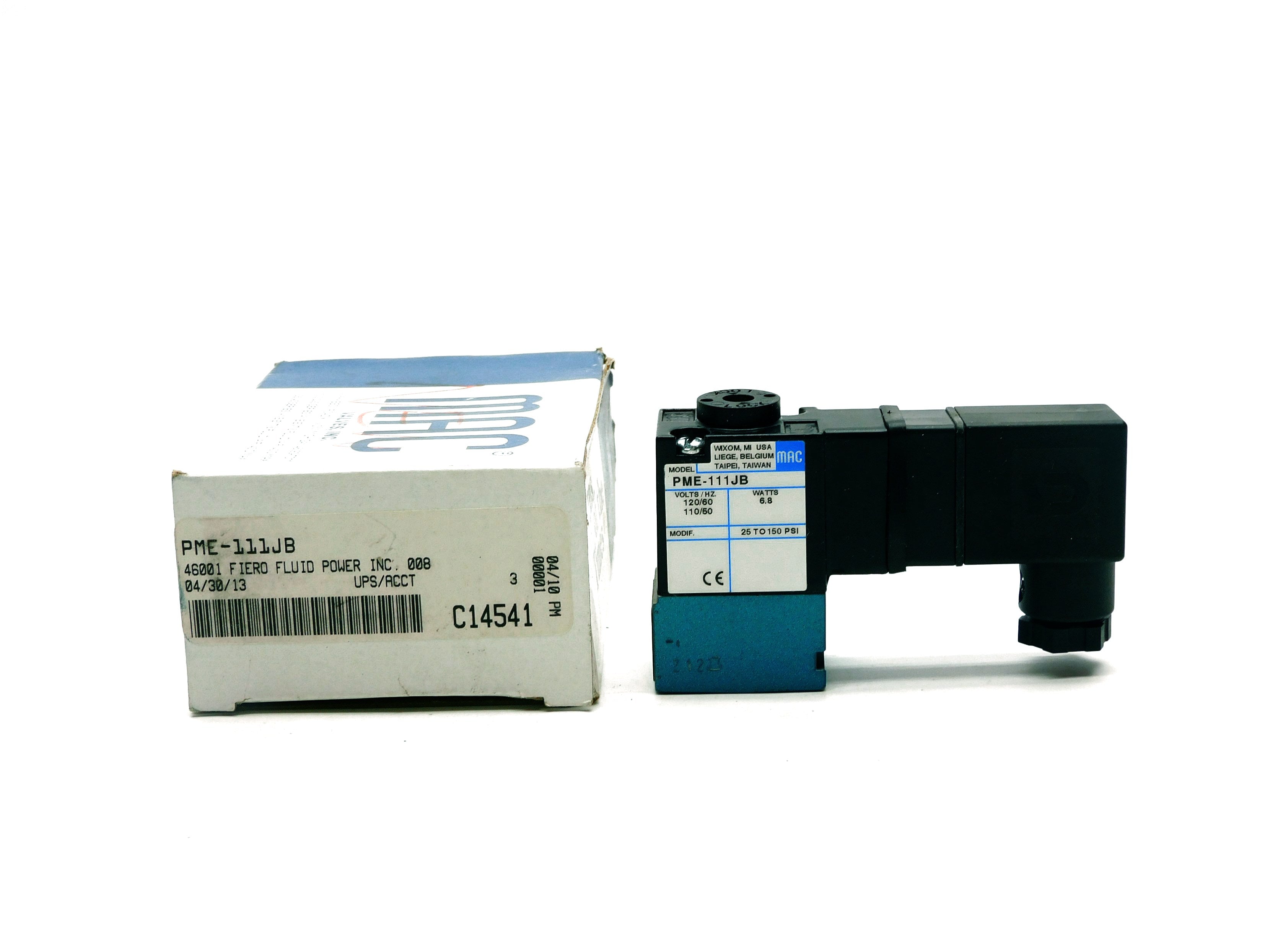 MAC PME-111JB 120/60 110/50 25-150PSI NSMP