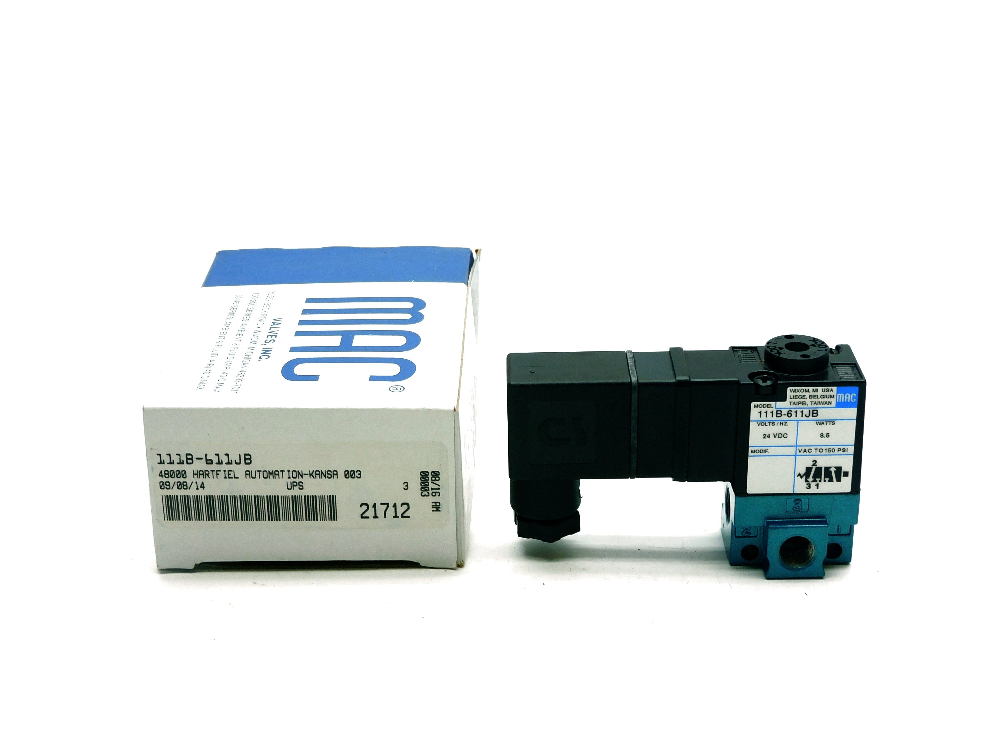 MAC 111B-611JB 24VDC 150PSI NSMP