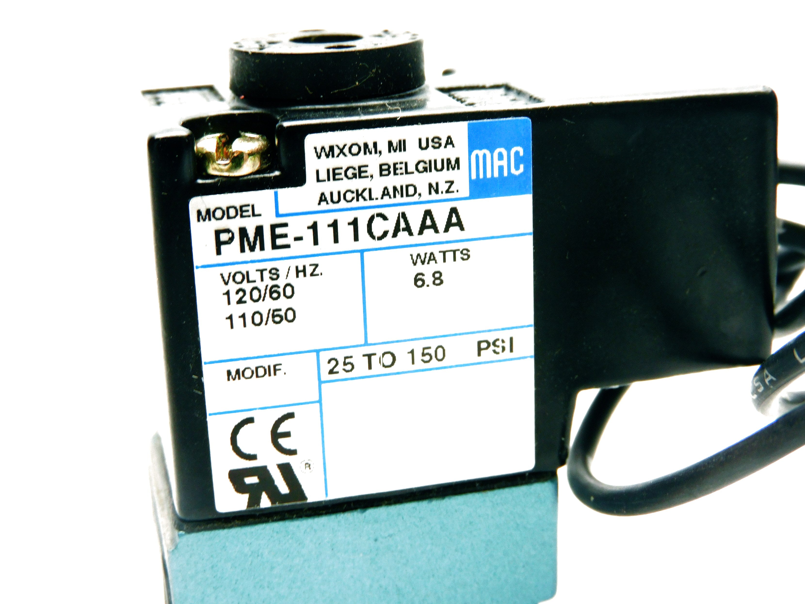 MAC PME-111CAAA 120/60 110/50 25-150PSI NSNP