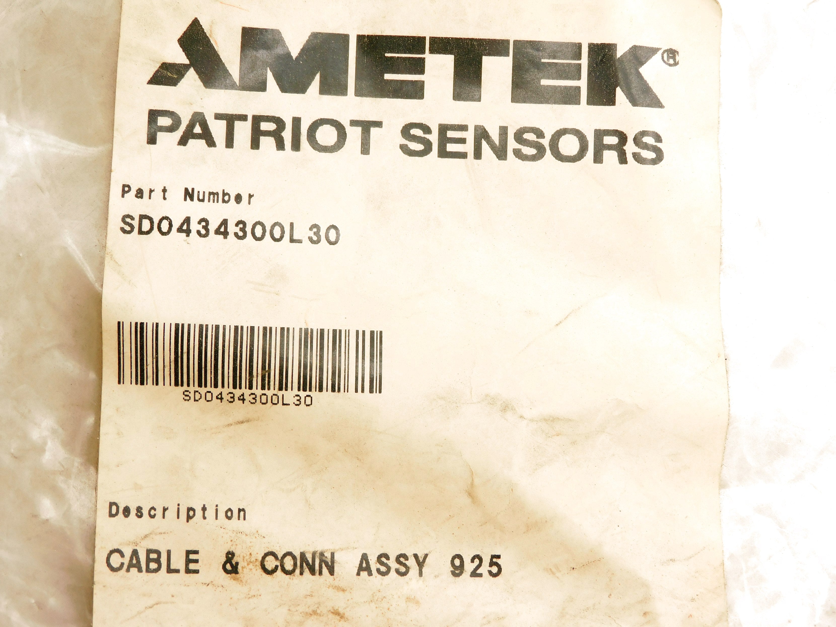 AMETEK SD0434300L30 NSNP