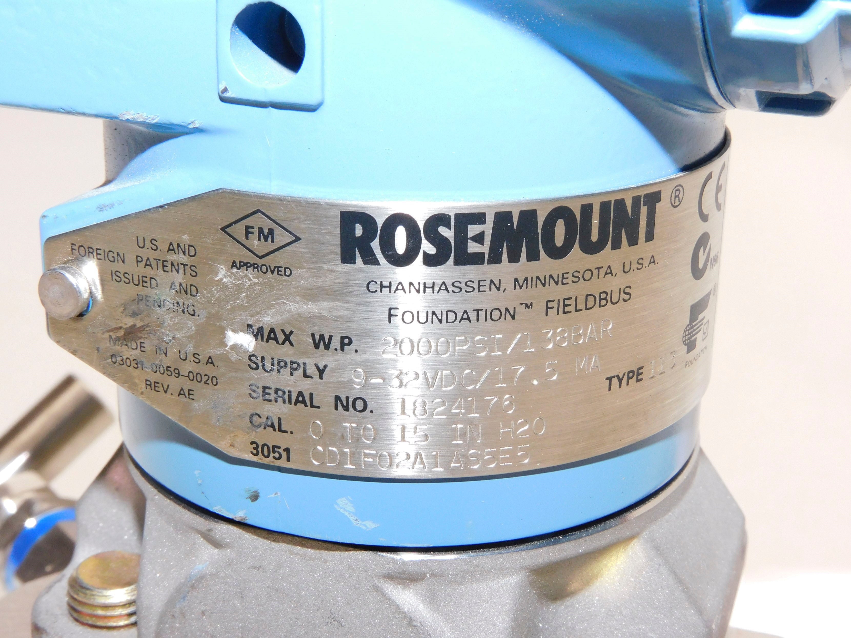ROSEMOUNT 3051CD1F02A1AS5E5 NSNP