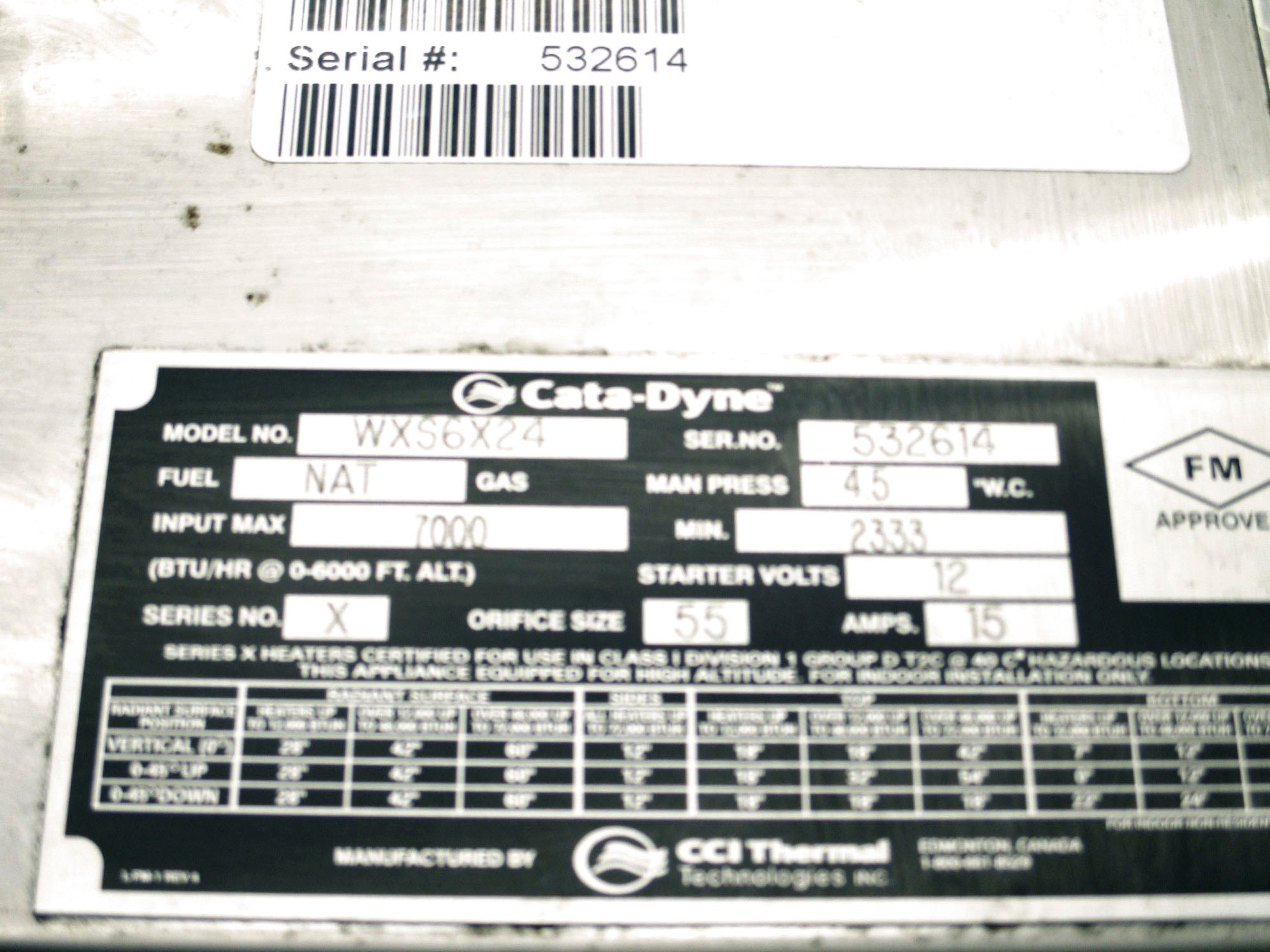 CATA-DYNE WXS6X24 UNMP