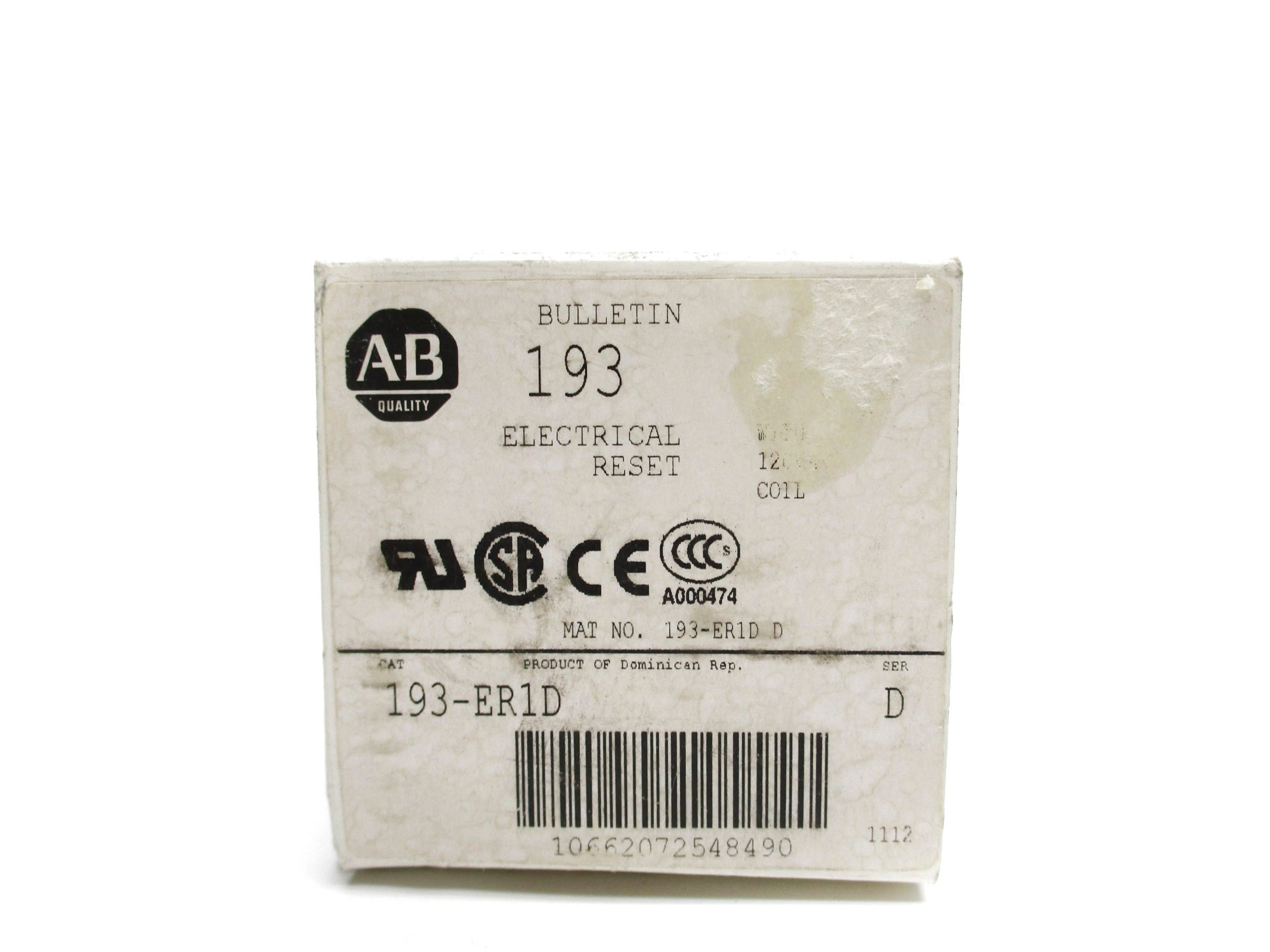 ALLEN BRADLEY 193-ER1D SER. D (WH) NSMP