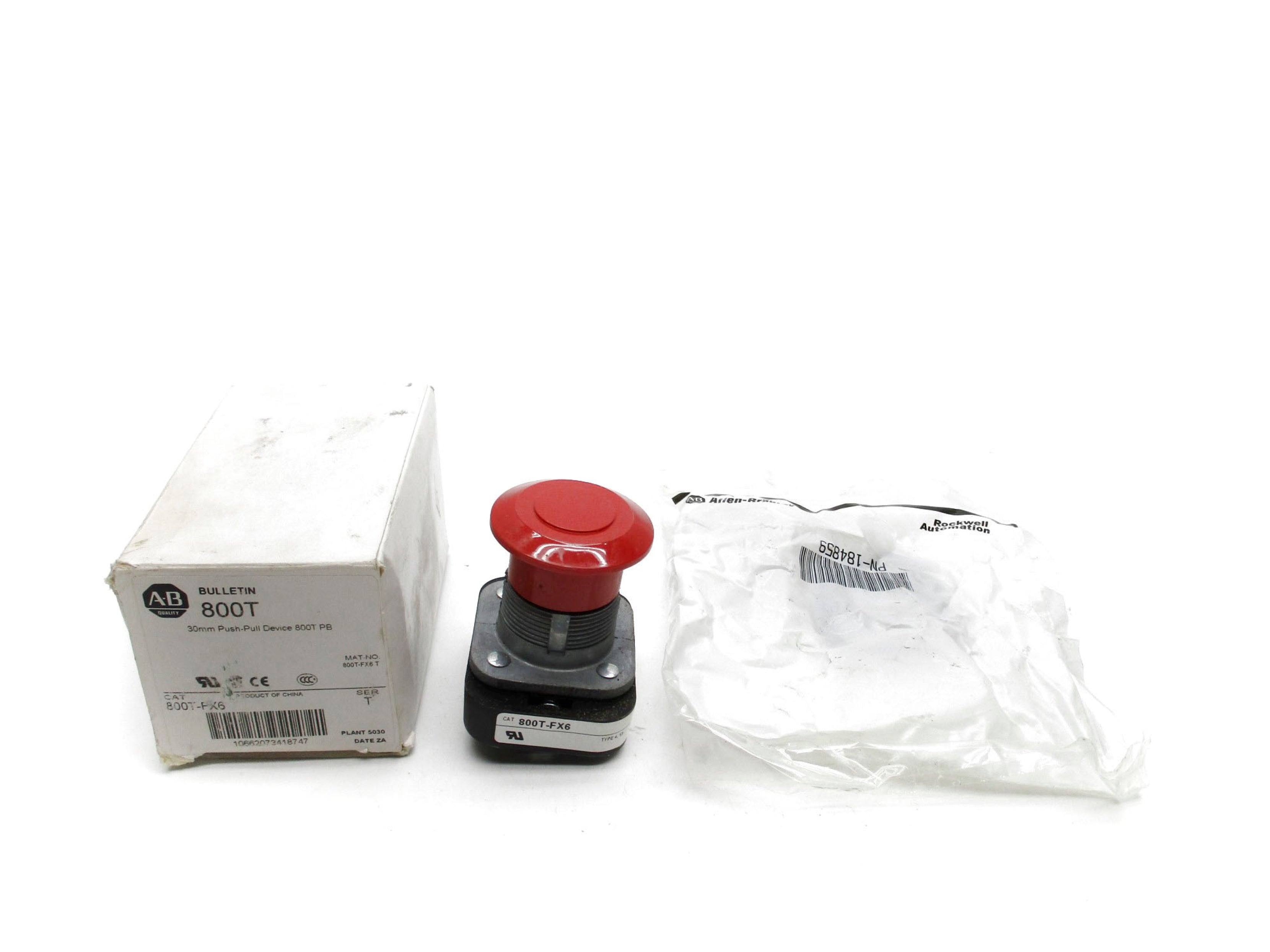 ALLEN BRADLEY 800T-FX6 SER. T (WH) NSMP