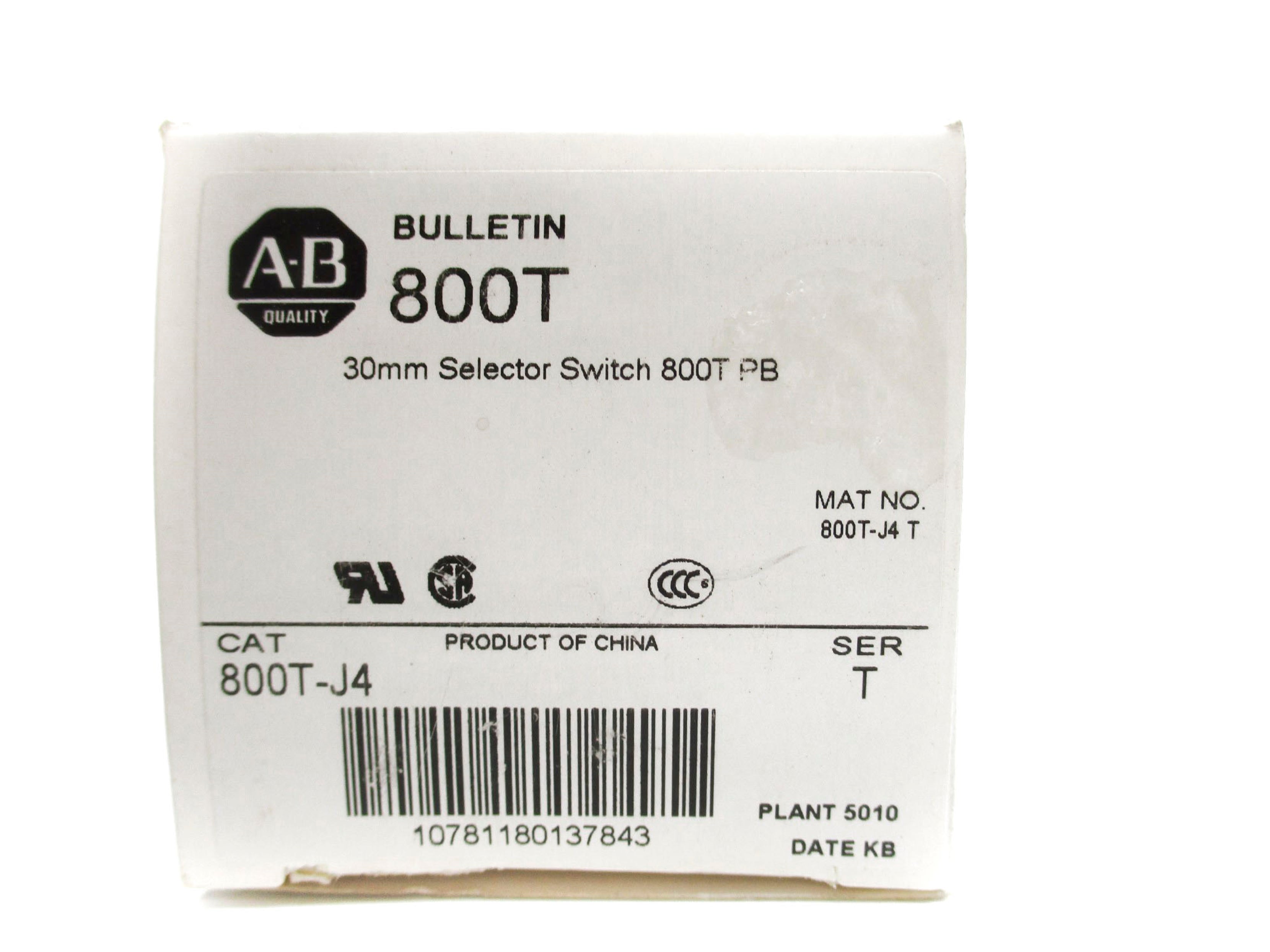 ALLEN BRADLEY 800T-J4 SER. T (WH) NSMP