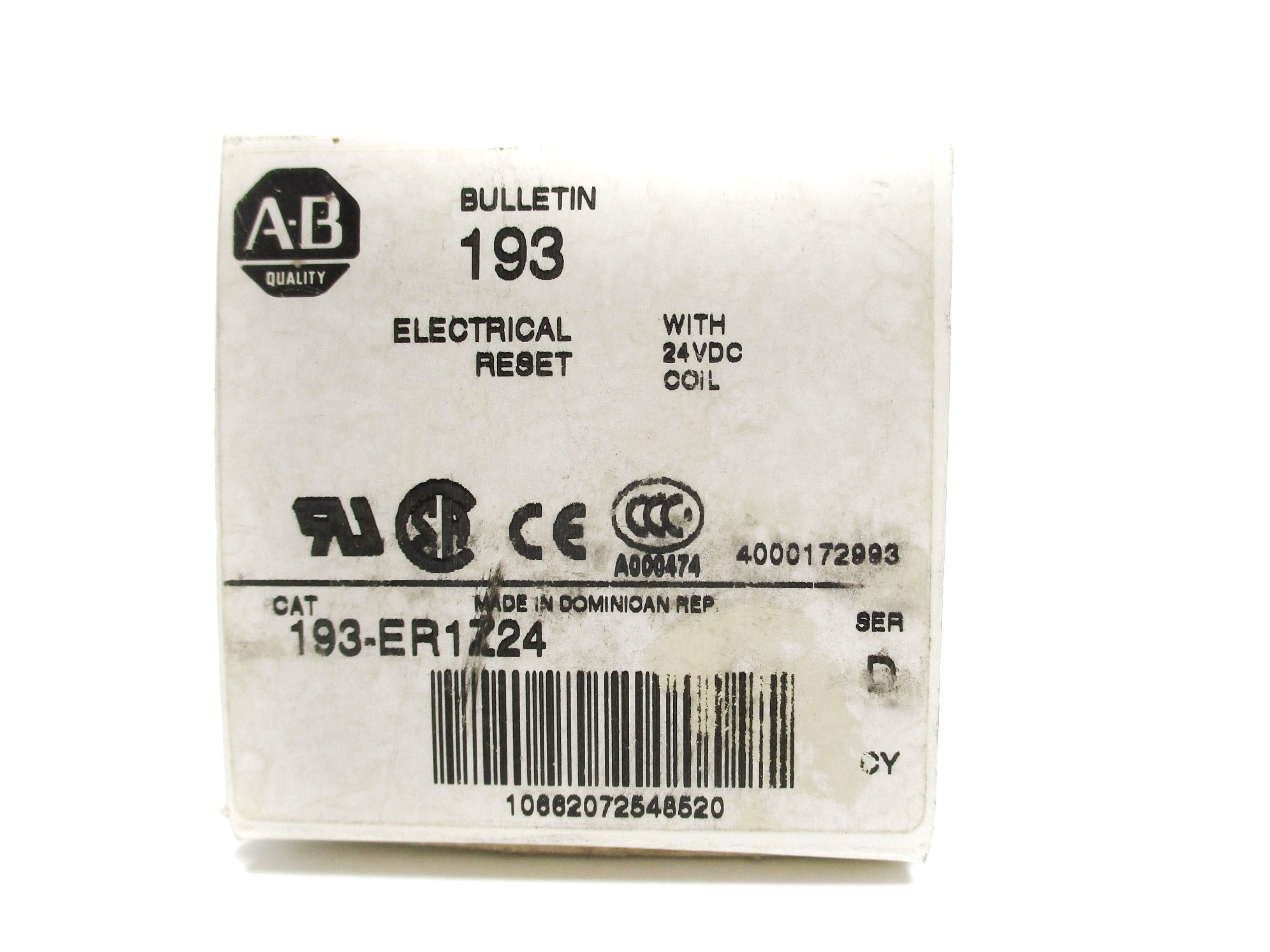 INDUSTRIAL SPARE PART 193-ER1Z24 SER. D (WH) NSMP