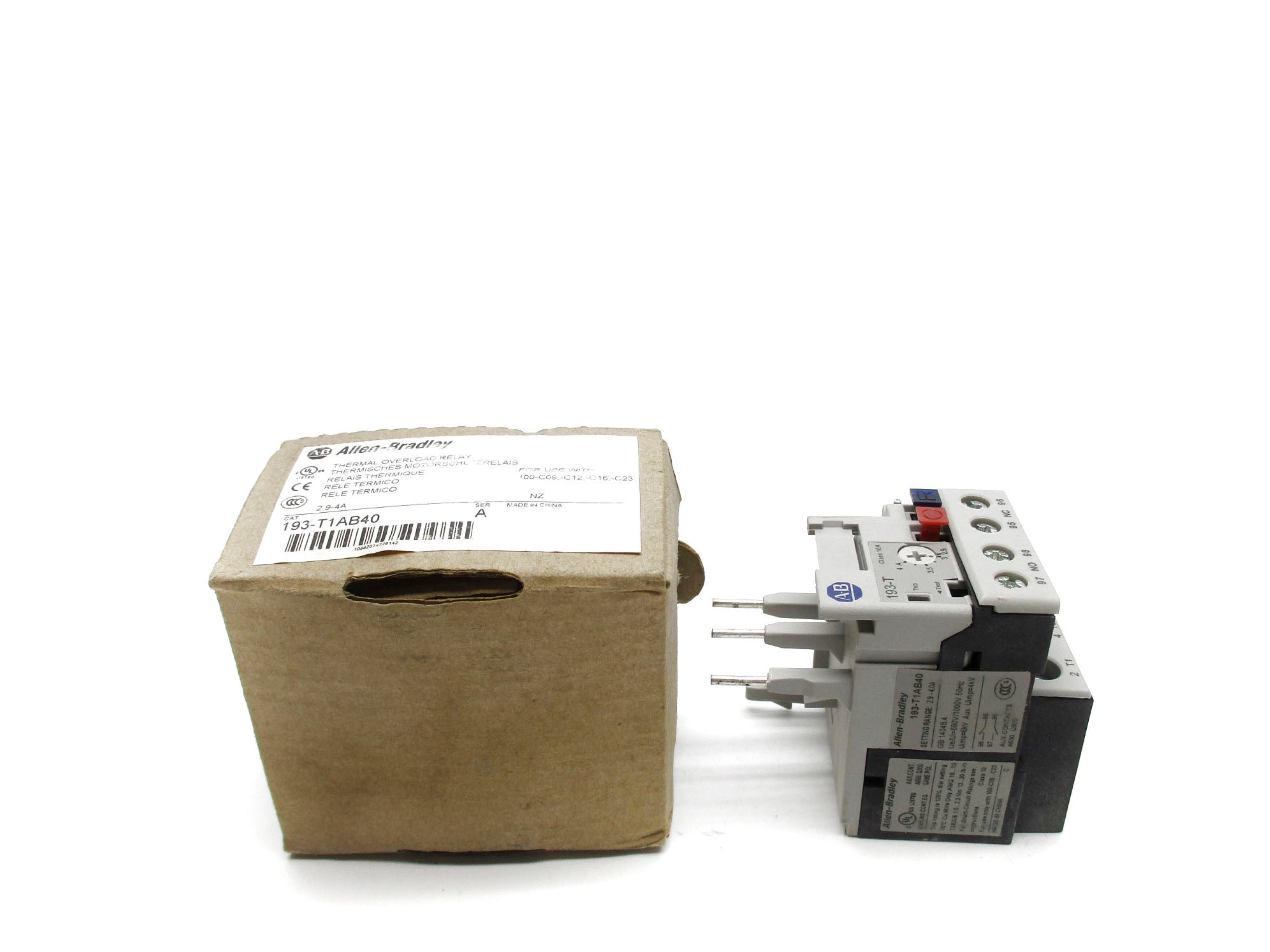 ALLEN BRADLEY 193-T1AB40 SER. A 690V 2.9-4A (BR/WH) NSMP