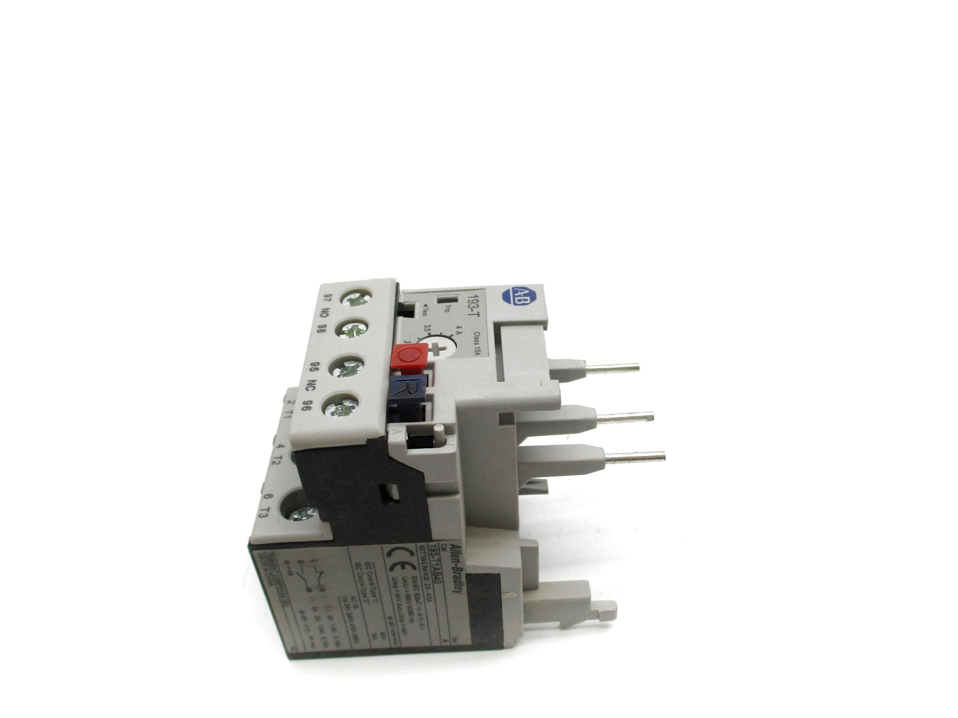 ALLEN BRADLEY 193-T1AB40 SER. A 690V 2.9-4A (BR/WH) NSMP