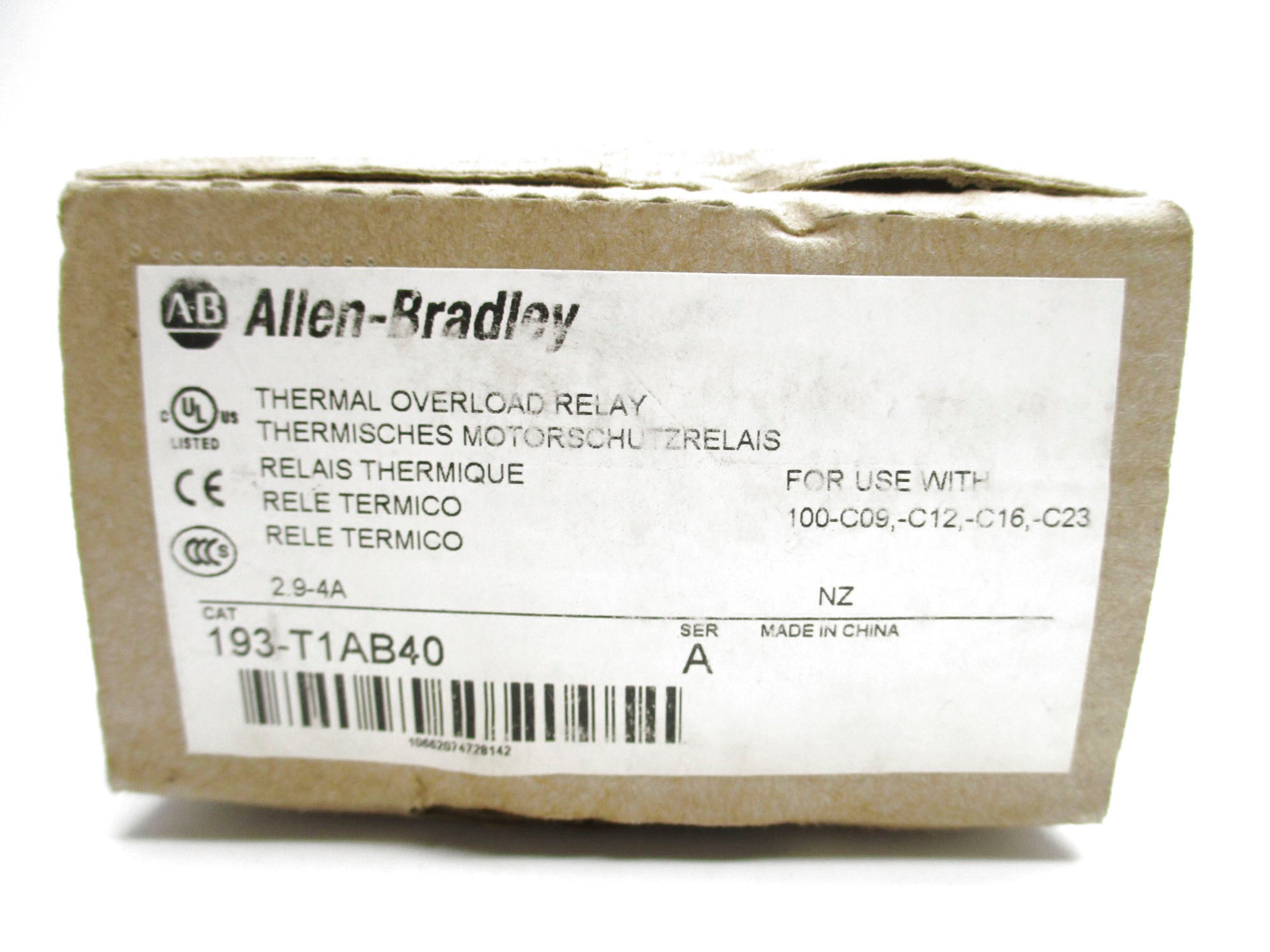 ALLEN BRADLEY 193-T1AB40 SER. A 690V 2.9-4A (BR/WH) NSMP