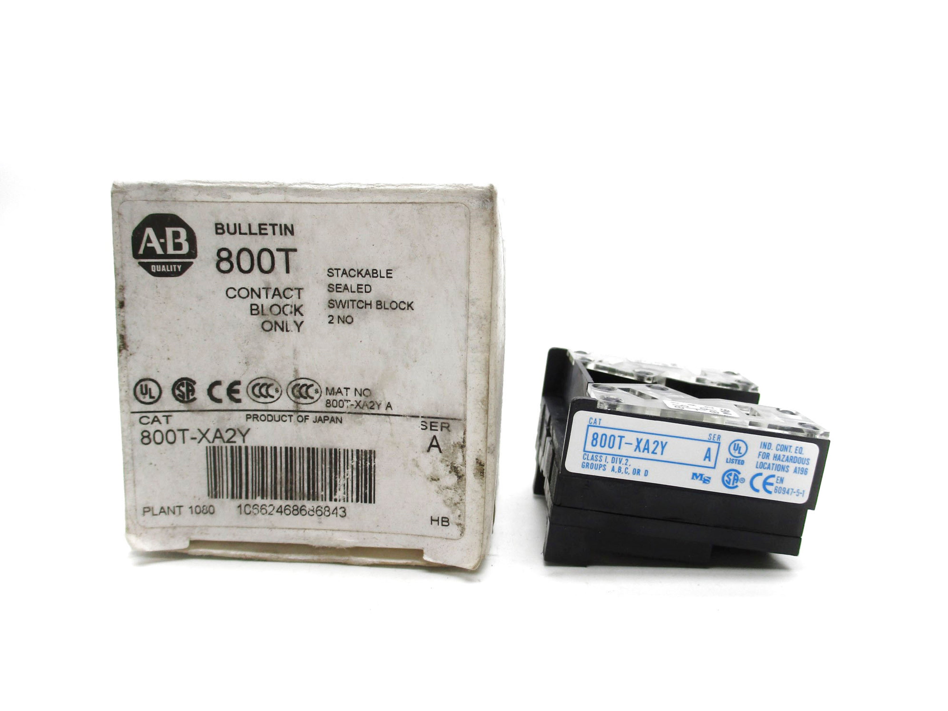 ALLEN BRADLEY 800T-XA2Y SER. A (WH) NSMP