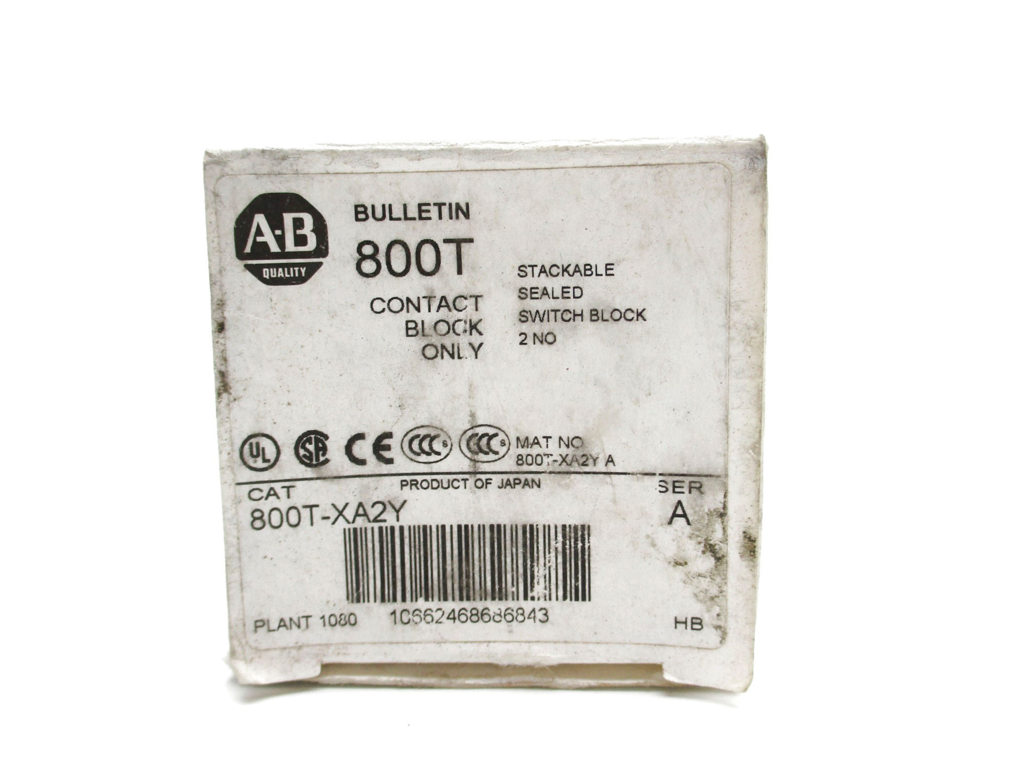 ALLEN BRADLEY 800T-XA2Y SER. A (WH) NSMP