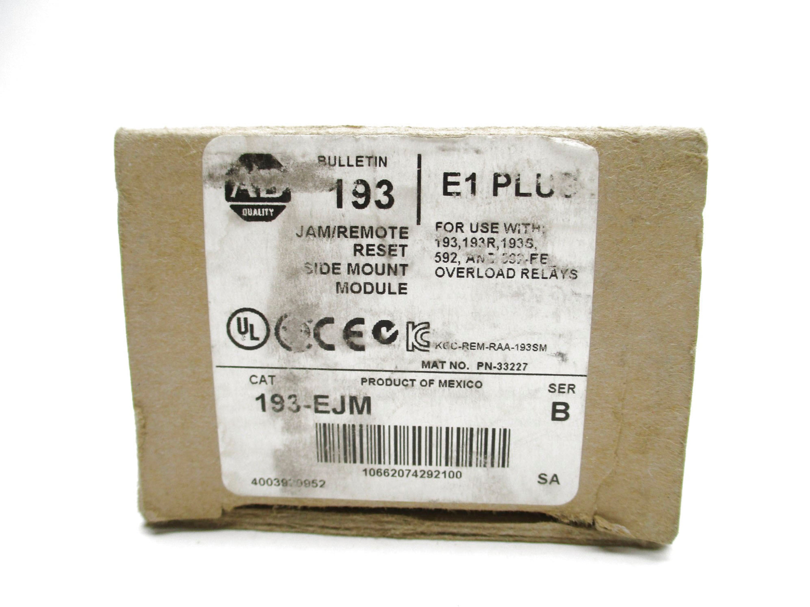 ALLEN BRADLEY 193-EJM SER. B (BR/WH) NSMP