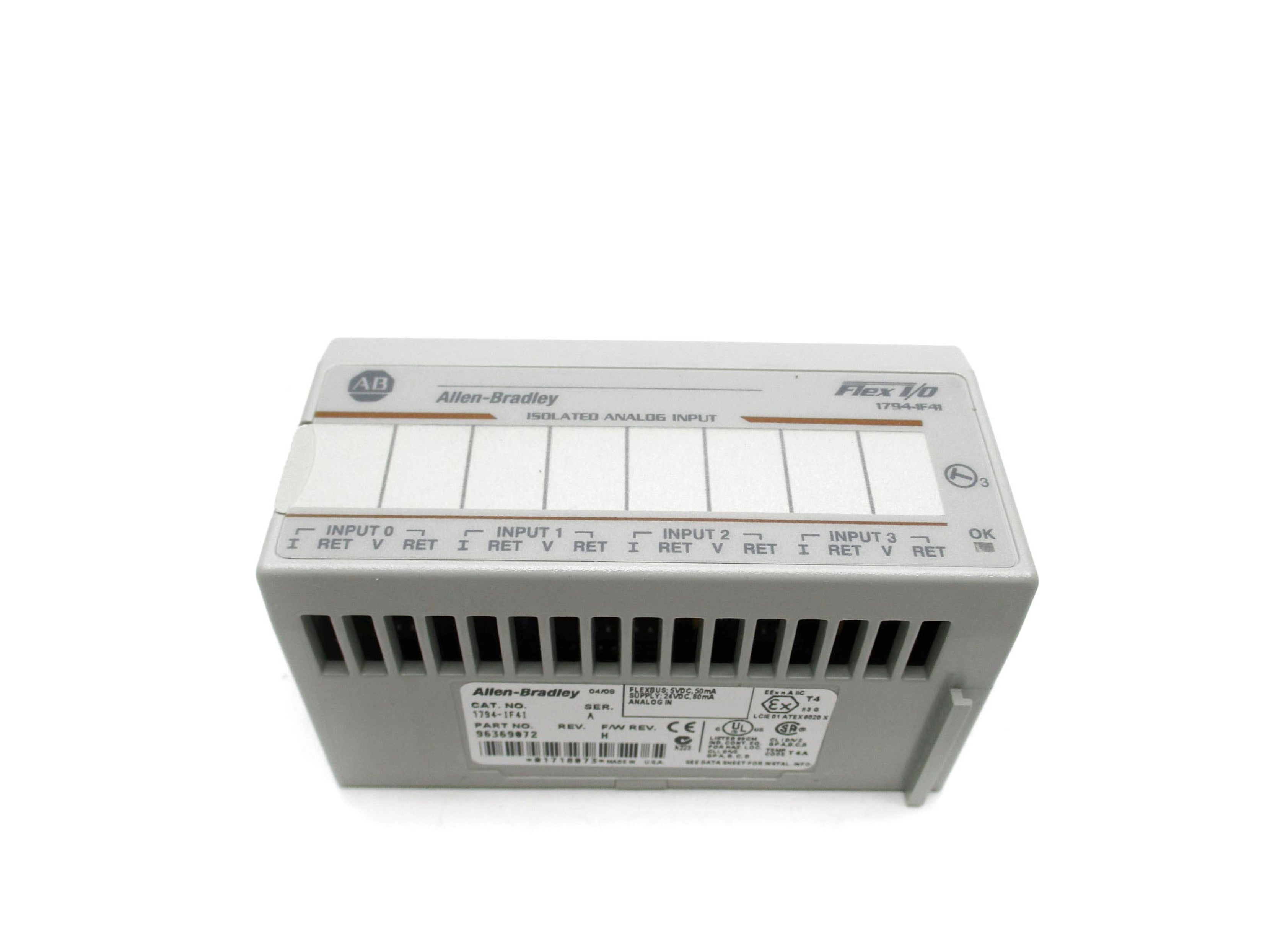 ALLEN BRADLEY 1794-IF4I SER. A F/W H 24VDC NSMP