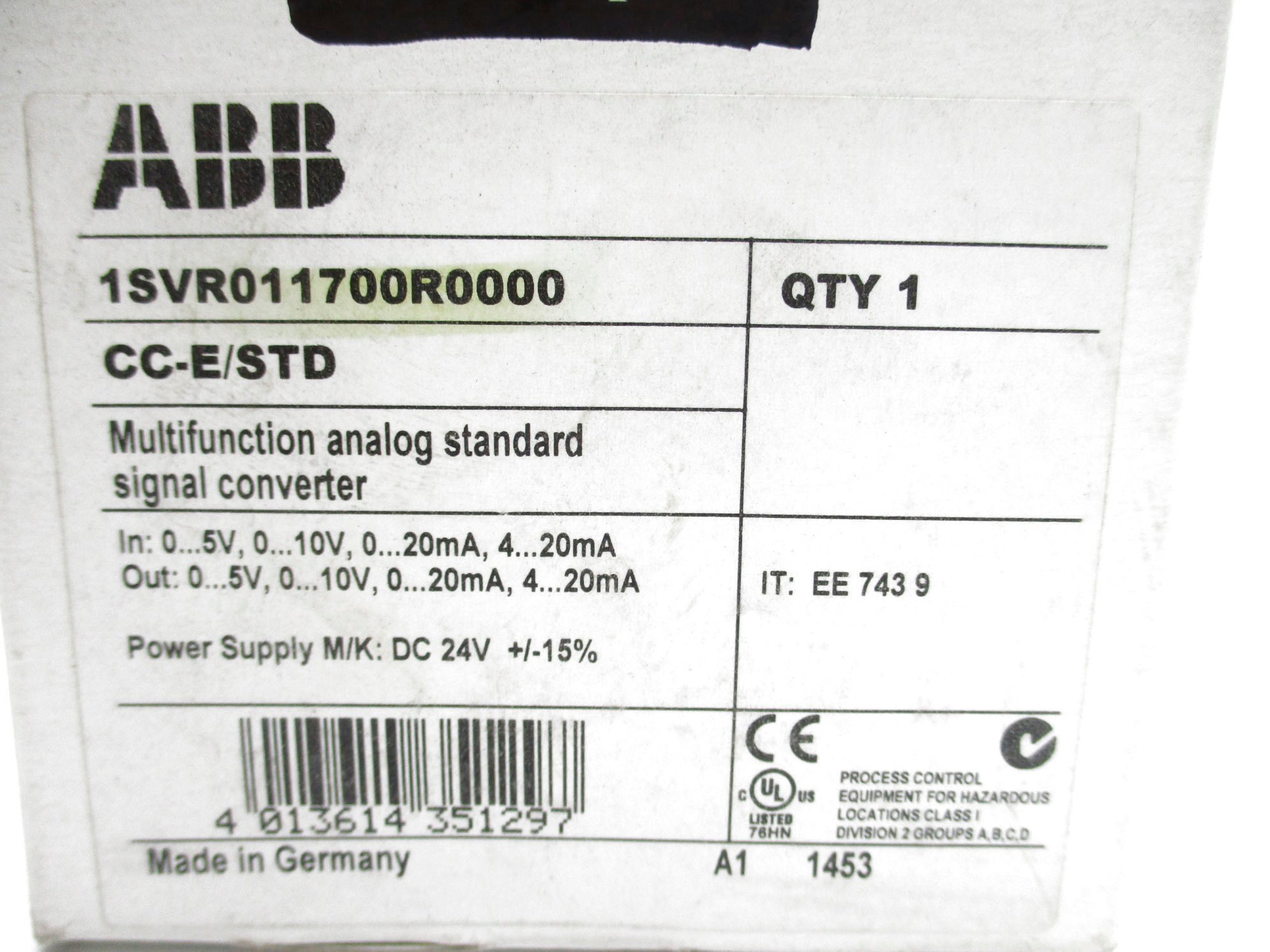 ABB CC-E/STD 1SVR011700R0000 NSMP