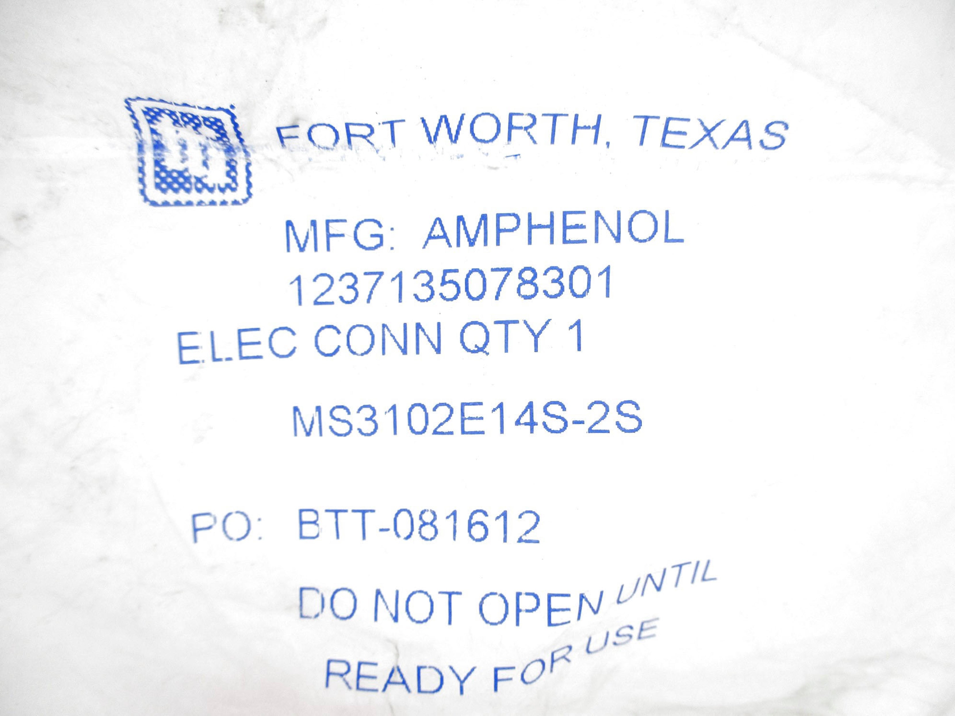 AMPHENOL MS3102E14S-2S NSMP