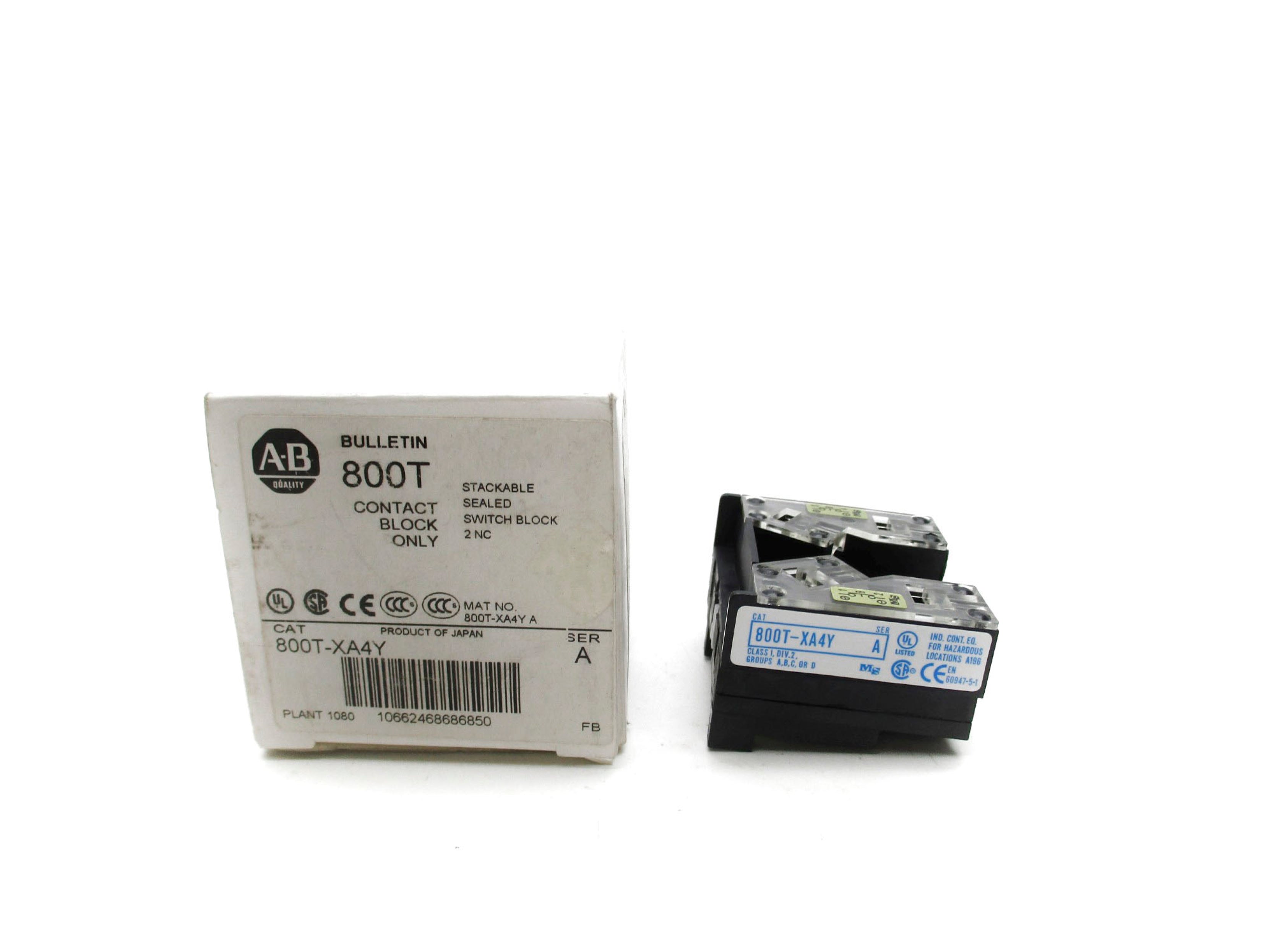 ALLEN BRADLEY 800T-XA4Y SER. A (WH) NSMP