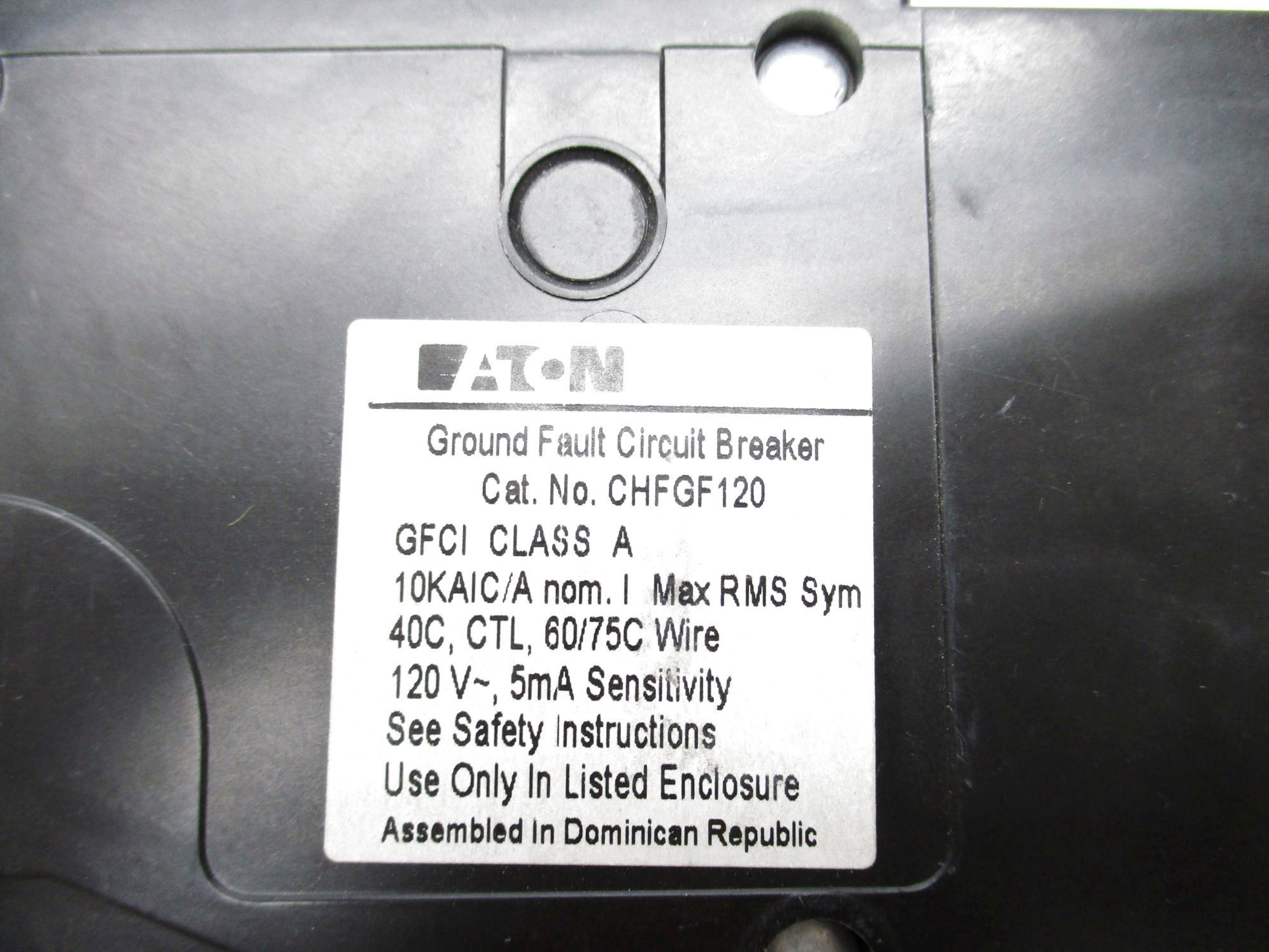 EATON CHFGF120 20A 120V NSMP