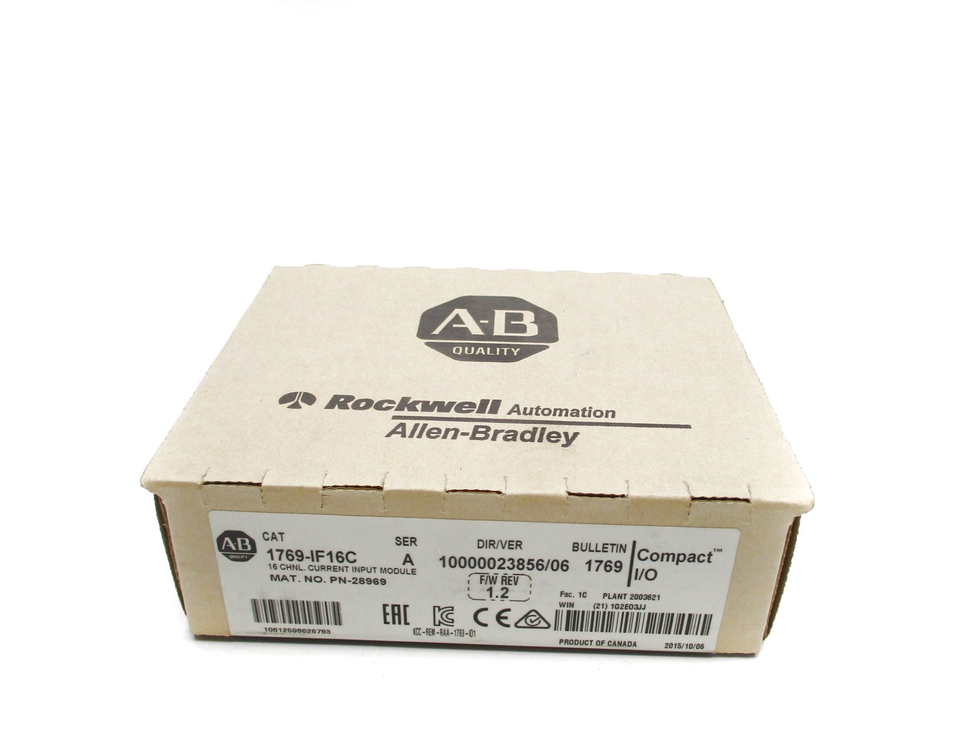 ALLEN BRADLEY 1769-IF16C SER. A F/W 1.2 DATE: 2015 NSFS