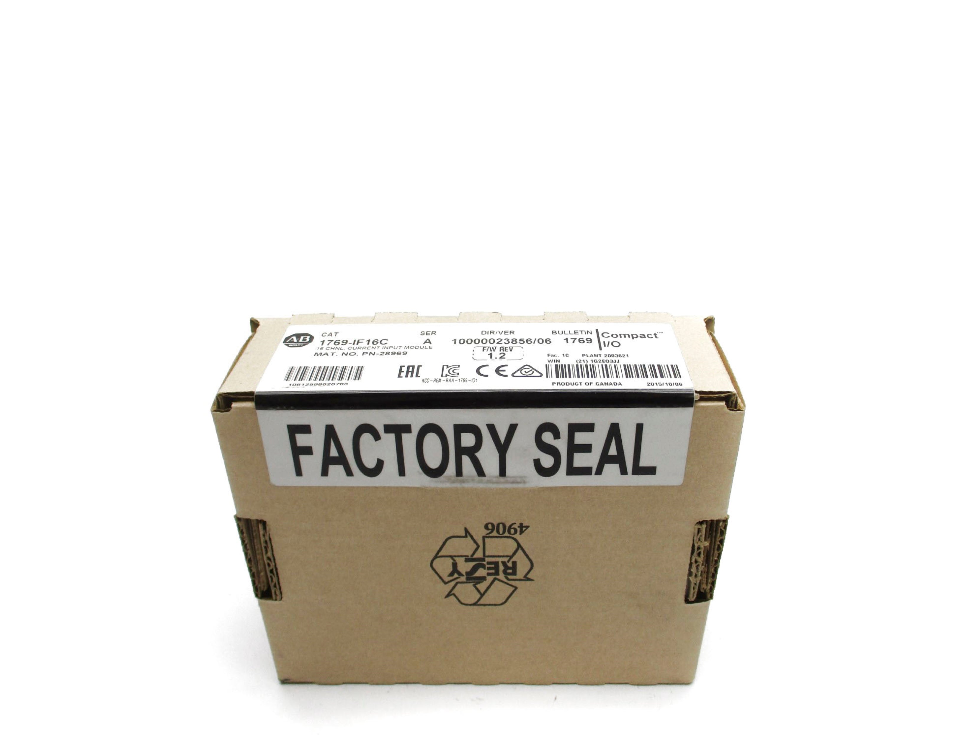 ALLEN BRADLEY 1769-IF16C SER. A F/W 1.2 DATE: 2015 NSFS