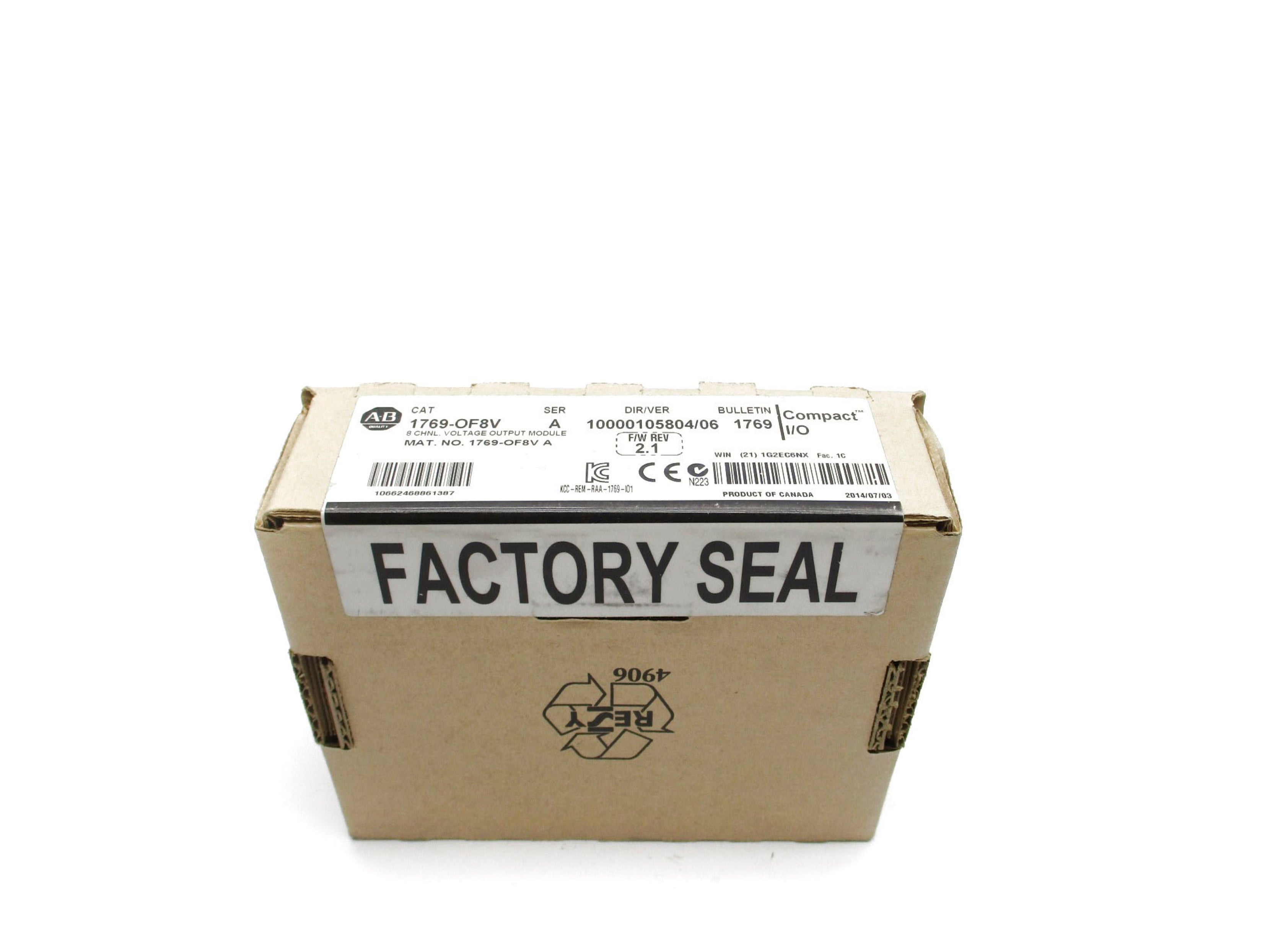 ALLEN BRADLEY 1769-OF8V SER. A F/W 2.1 DATE: 2014 NSFS