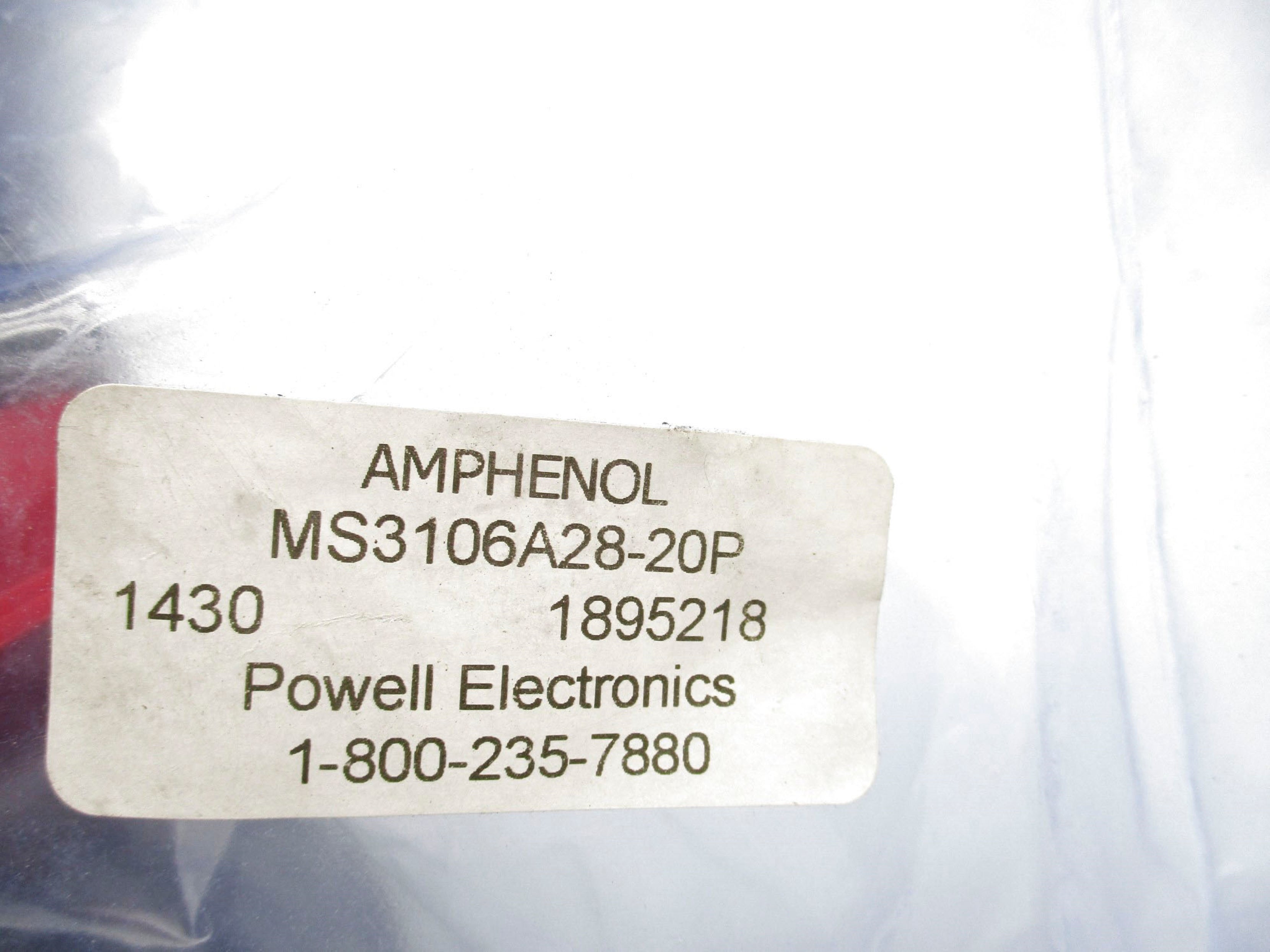 AMPHENOL MS3106A28-20P NSMP