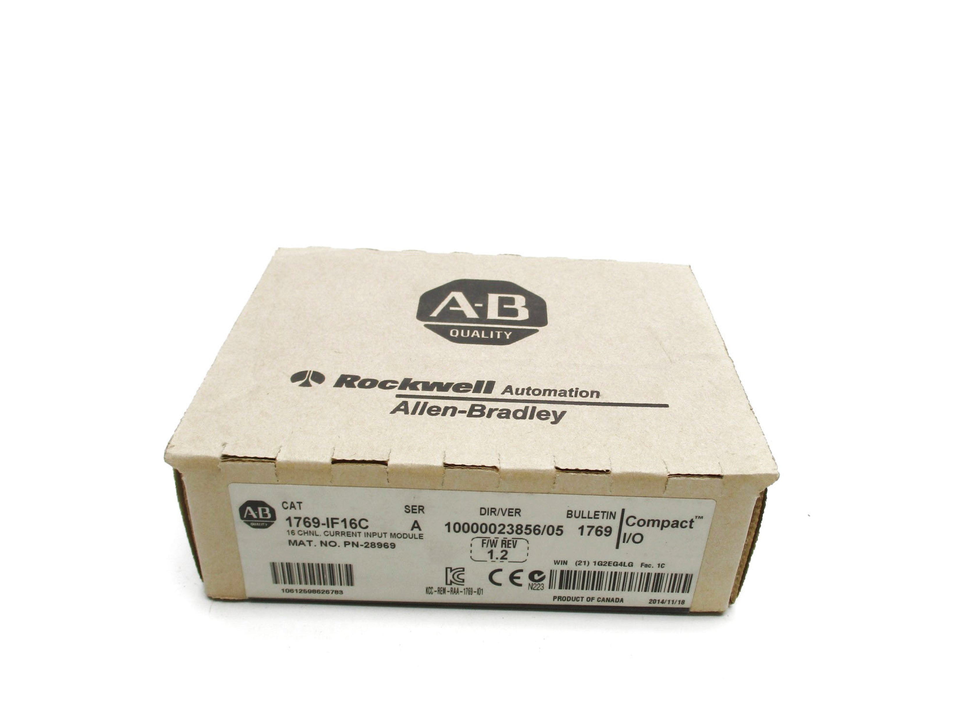 ALLEN BRADLEY 1769-IF16C SER. A F/W 1.2 DATE: 2014 NSFS