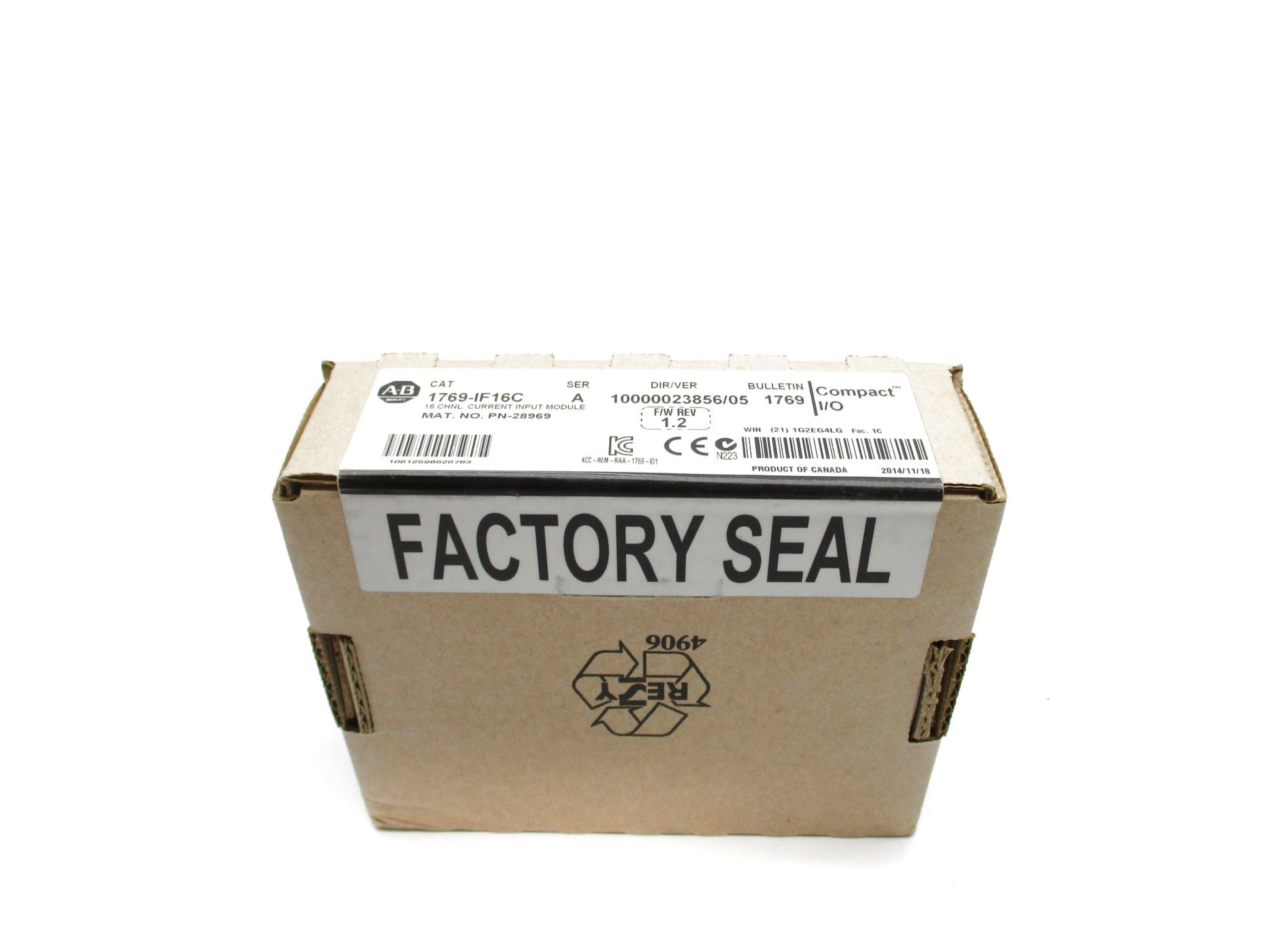 ALLEN BRADLEY 1769-IF16C SER. A F/W 1.2 DATE: 2014 NSFS
