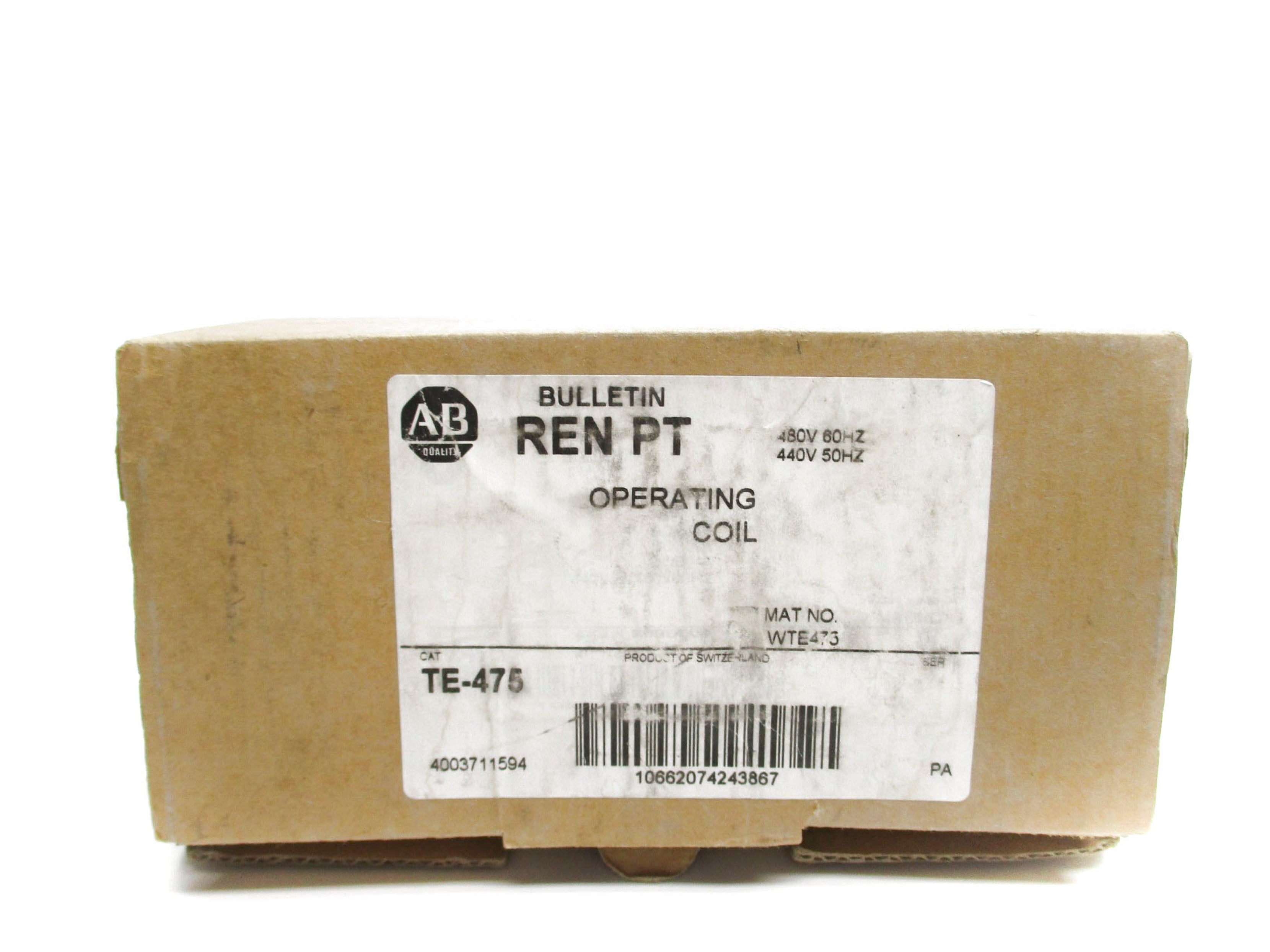 ALLEN BRADLEY TE-475 (BR/WH) NSMP