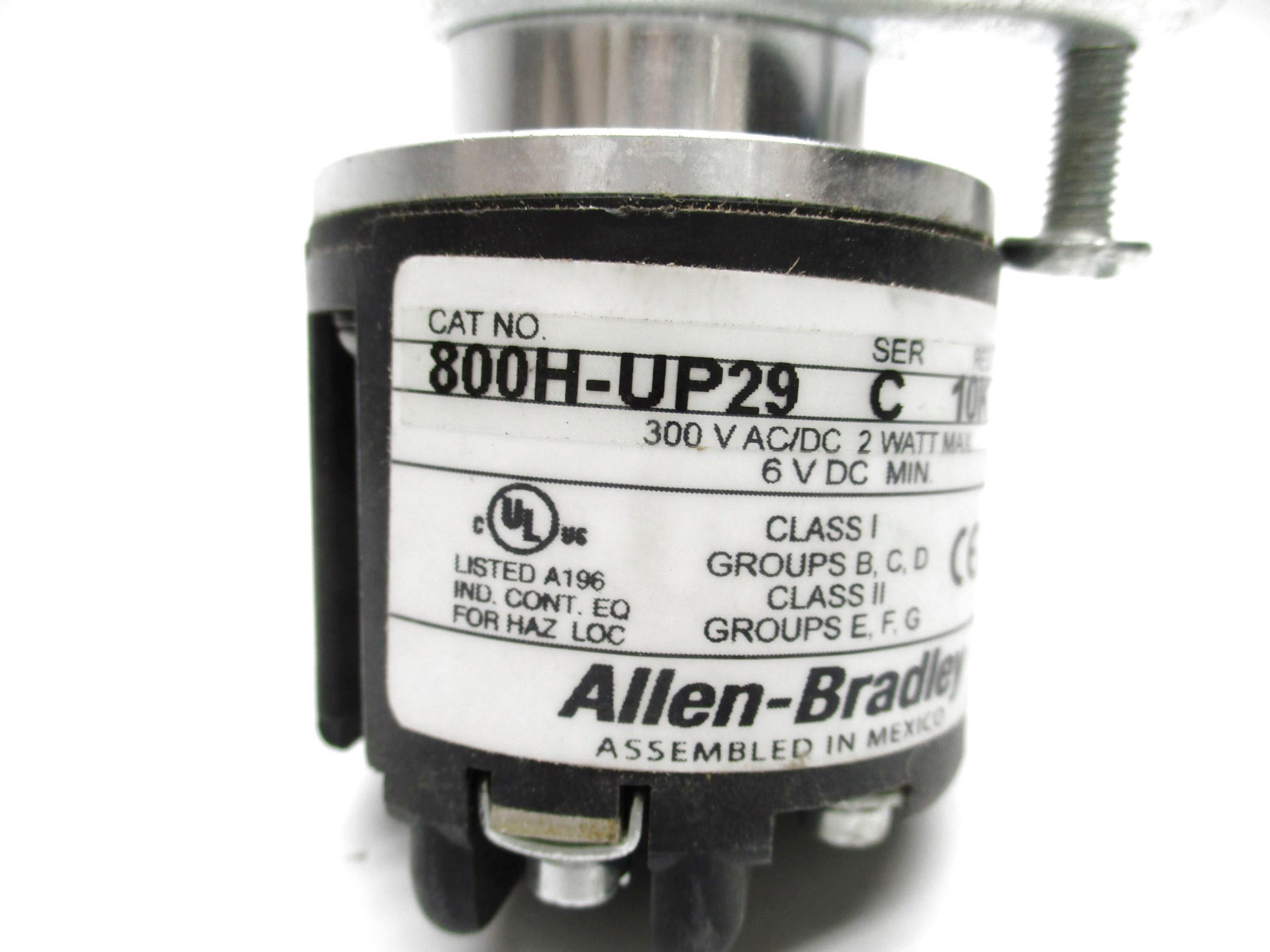 ALLEN BRADLEY 800H-UP29 SER. C (AS PICTURED) NSNP