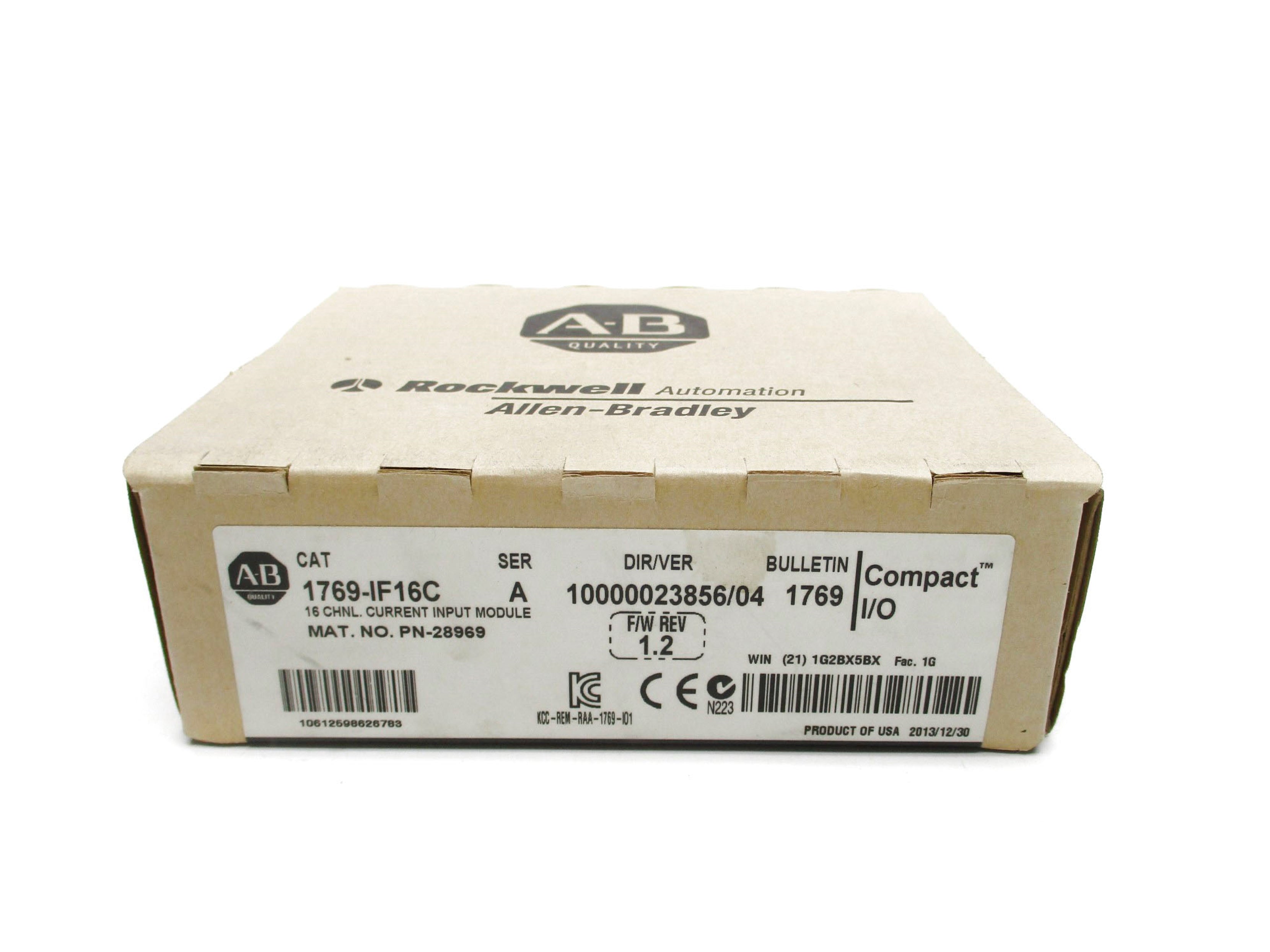 ALLEN BRADLEY 1769-IF16C SER. A F/W 1.2 DATE: 2013 NSFS